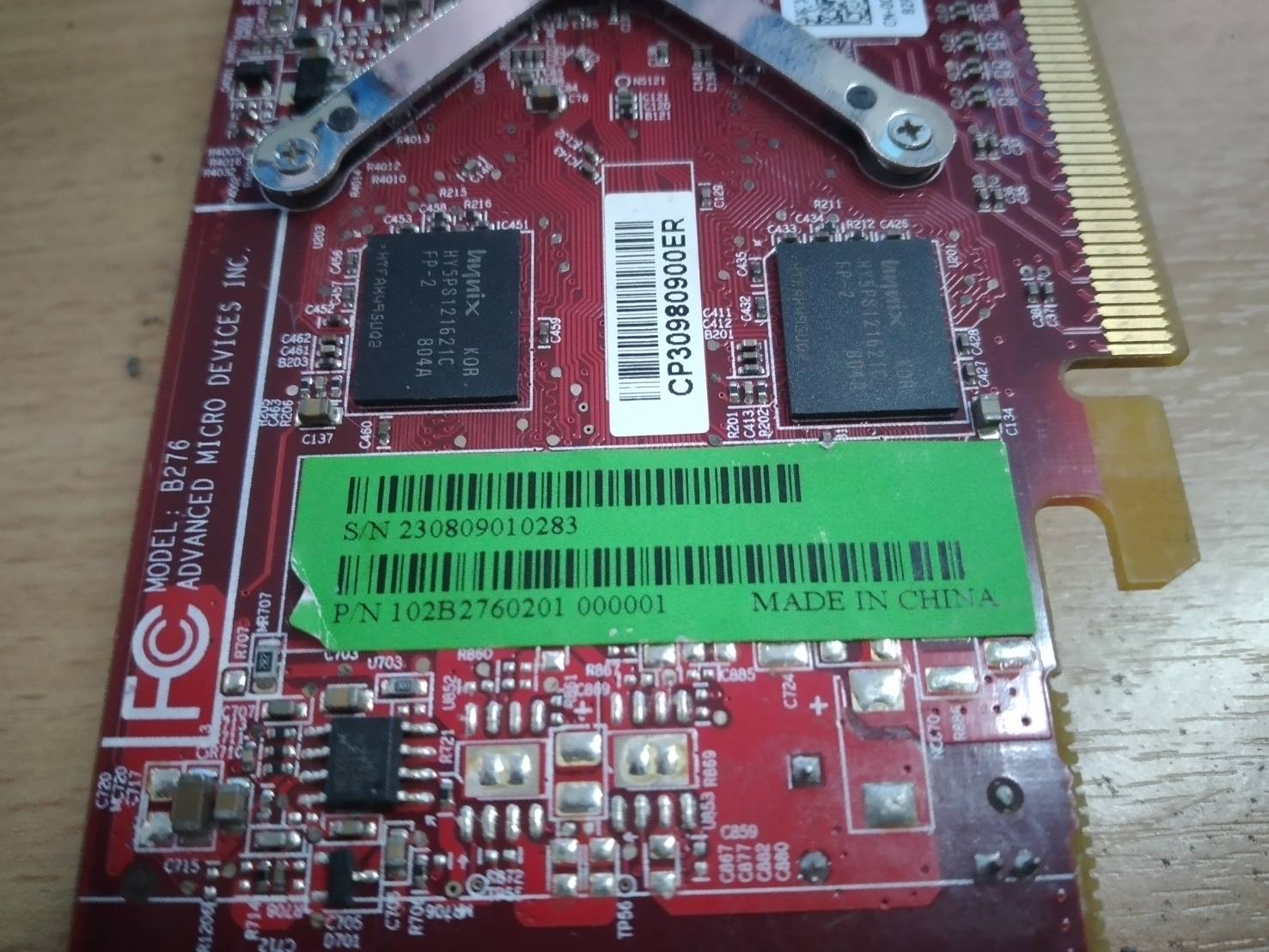 ATI Radeon 256MB PCI Express DMS-59 S-Video Graphics Card 7120035100G (003A2) ขาสั้น