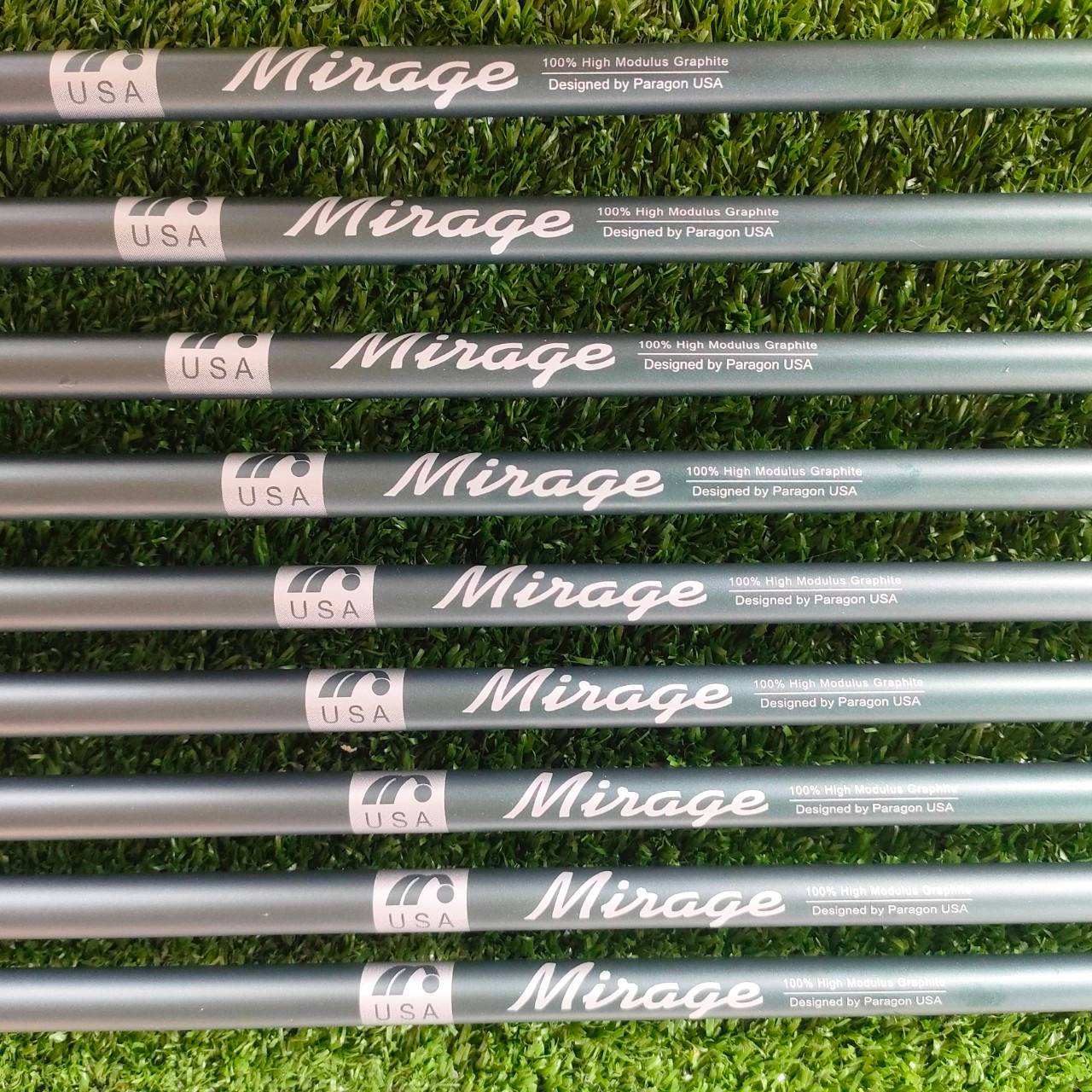 ** ไม้กอล์ฟสำหรับผู้หญิง ** ชุดเหล็ก MITSUSHIBA MIRAGE BILATERAL มีเหล็ก 3-9 เเละ PW SW ก้าน USA MINAGE FLEX LADY บางเหล็ก ยังใส่ซีนอยู่เลยค่ะ ตีง่าย ลูกลอยง่าย ชดเชย ความผิดพลาดได้สูงสุด คุณภาพดีมาก ไม้กอล์ฟพรีเมี่ยมมือสอง ของแท้ By NakaraLuxurious