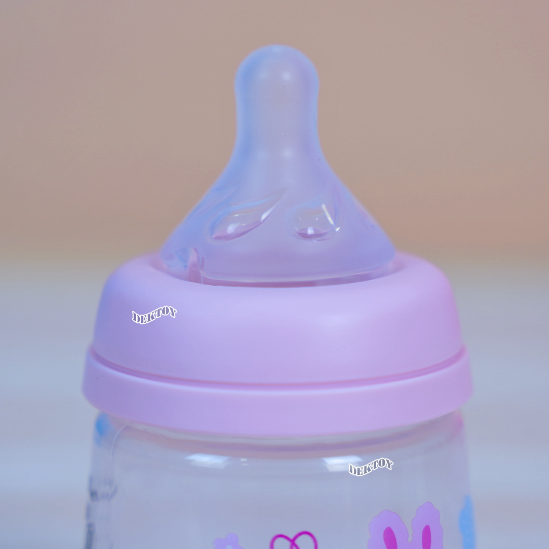 Nuebabe นูเบบ ขวดนมPPนูเบบคอกว้างรุ่นMellow พร้อมจุก Anticolic ไม่ดูดไม่ไหล 4ออนซ์/9ออนซ์