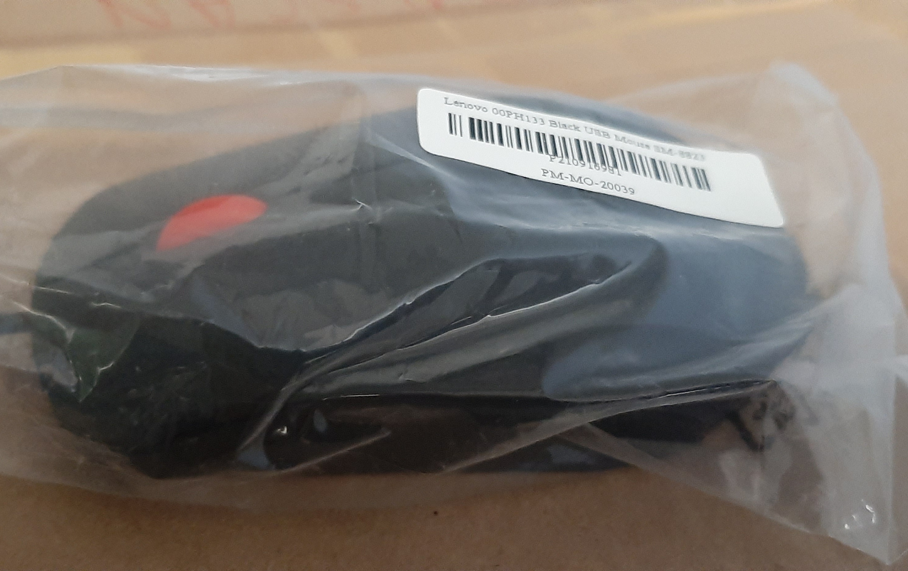 เม้าท์เลโนโว่ (ใหม่) สภาพดี ประกันร้าน 1 เดือน Lenovo 00PH133 Black USB Mouse SM-8823