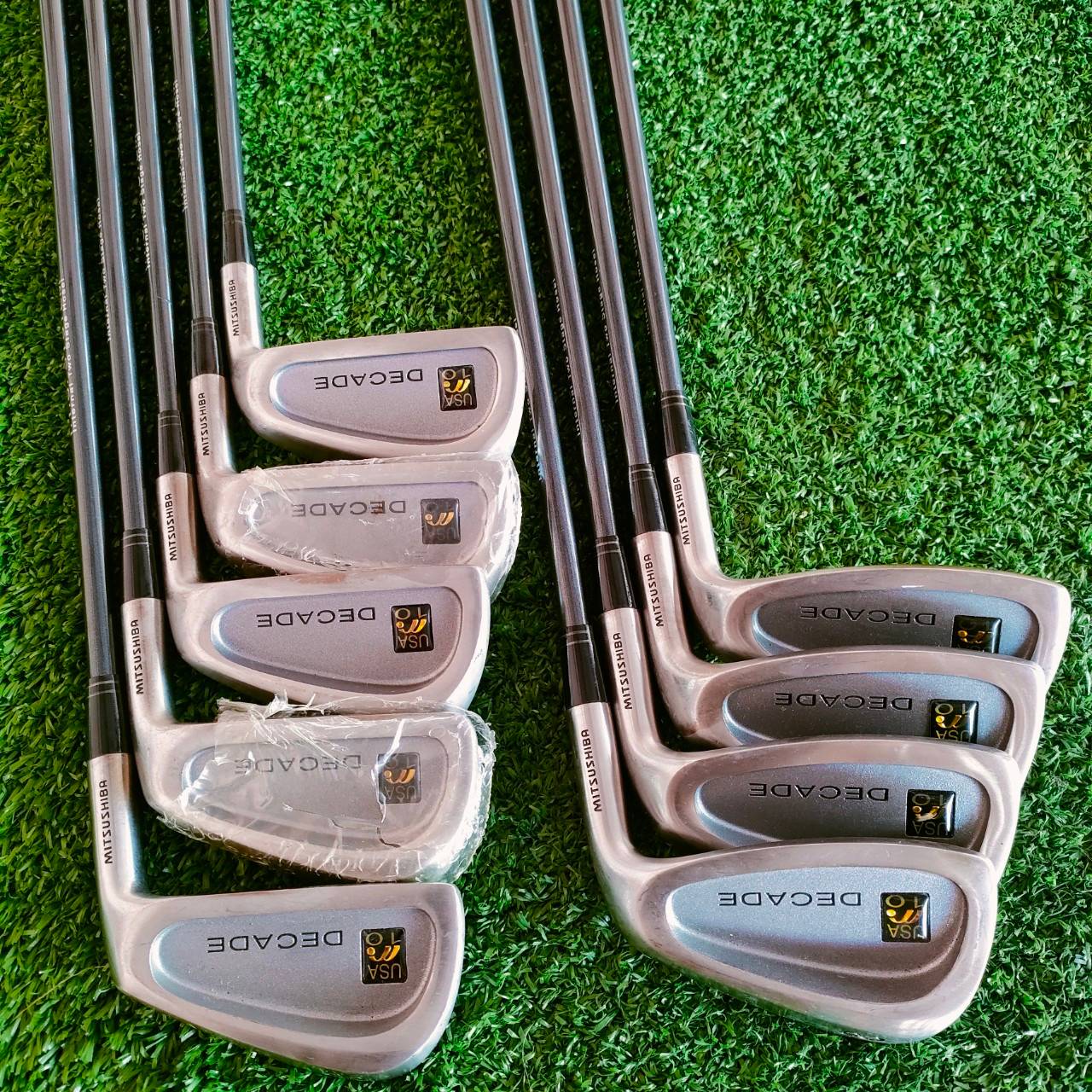 ชุดเหล็ก MITSUSHIBA DECADE M10 ของใหม่!! มีเหล็ก 3-9 เเละ PW SW ก้าน DECADE USA M 10 FLEX R เหล็กคุณภาพดี!! ไม้กอล์ฟมือหนึ่ง ของแท้ BY NakaraLuxurious
