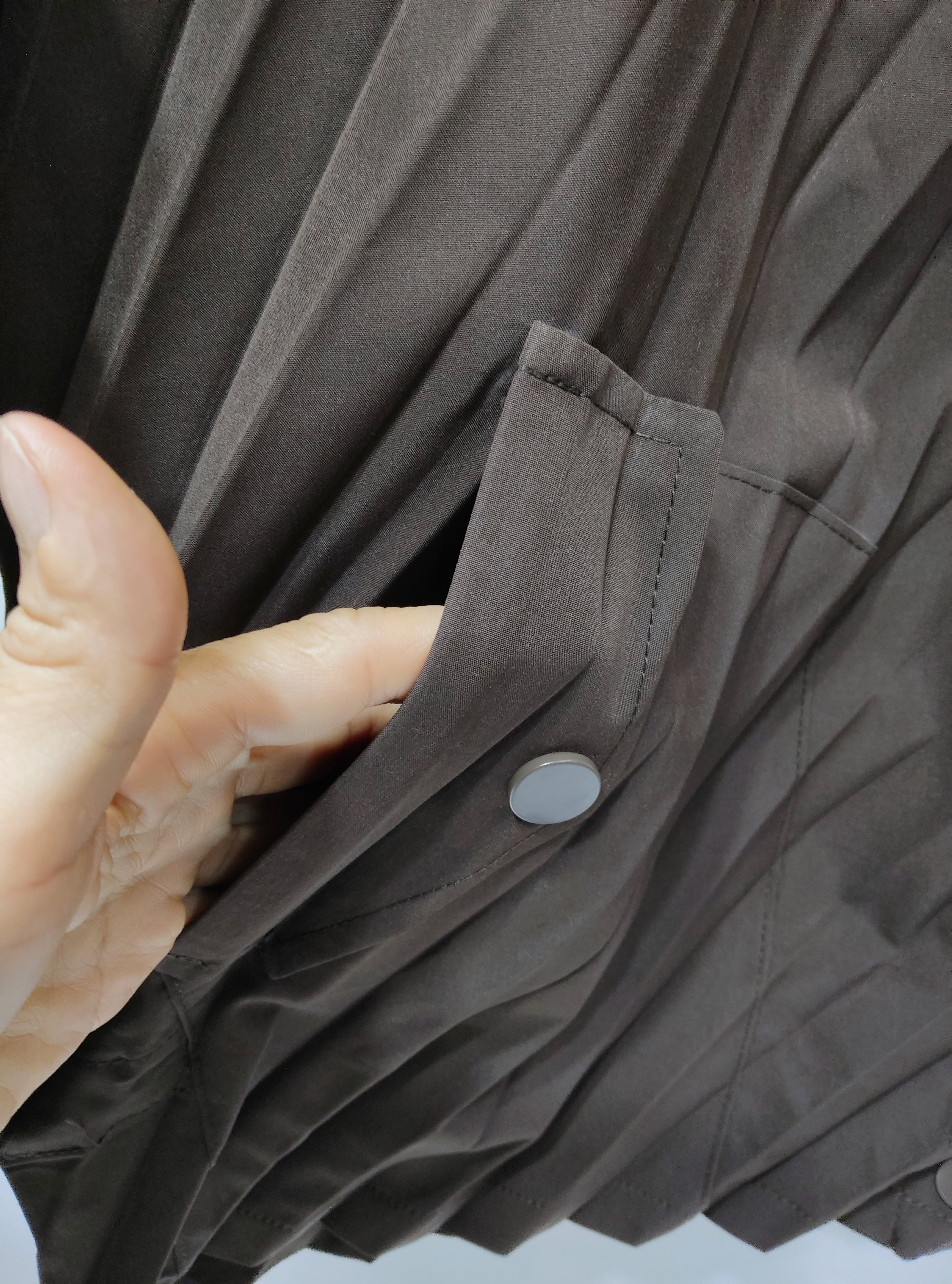 2MUAY รุ่น CX0489 เสื้อคลุมอัดพลีท HOODED BOTTON FRONT PLEATED JACKET 2สี FREE SIZE