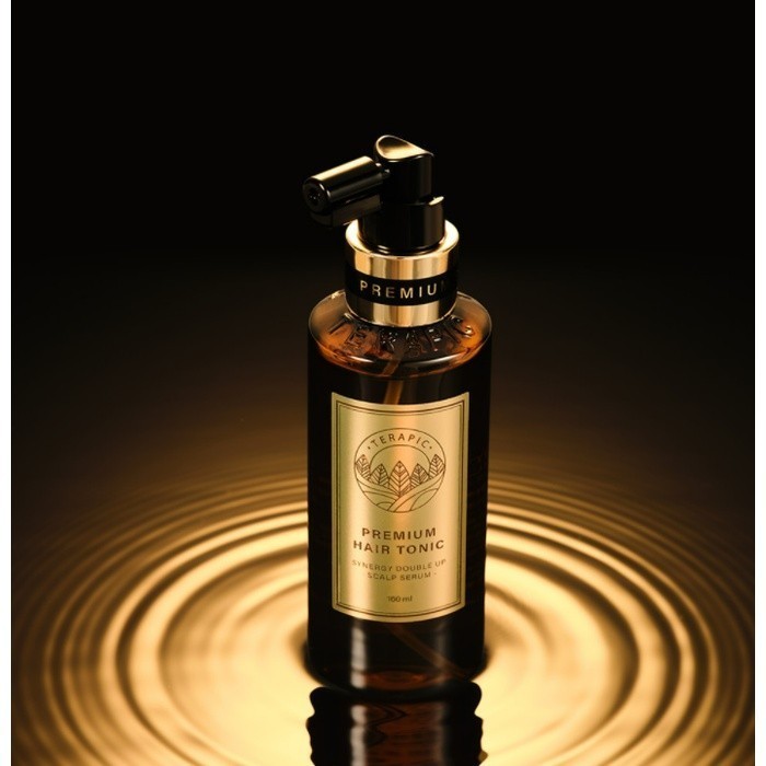 Terapic Premium Hair Tonic Synergy Double Up Scalp Serum 160ml กล่องทอง บำรุงผม