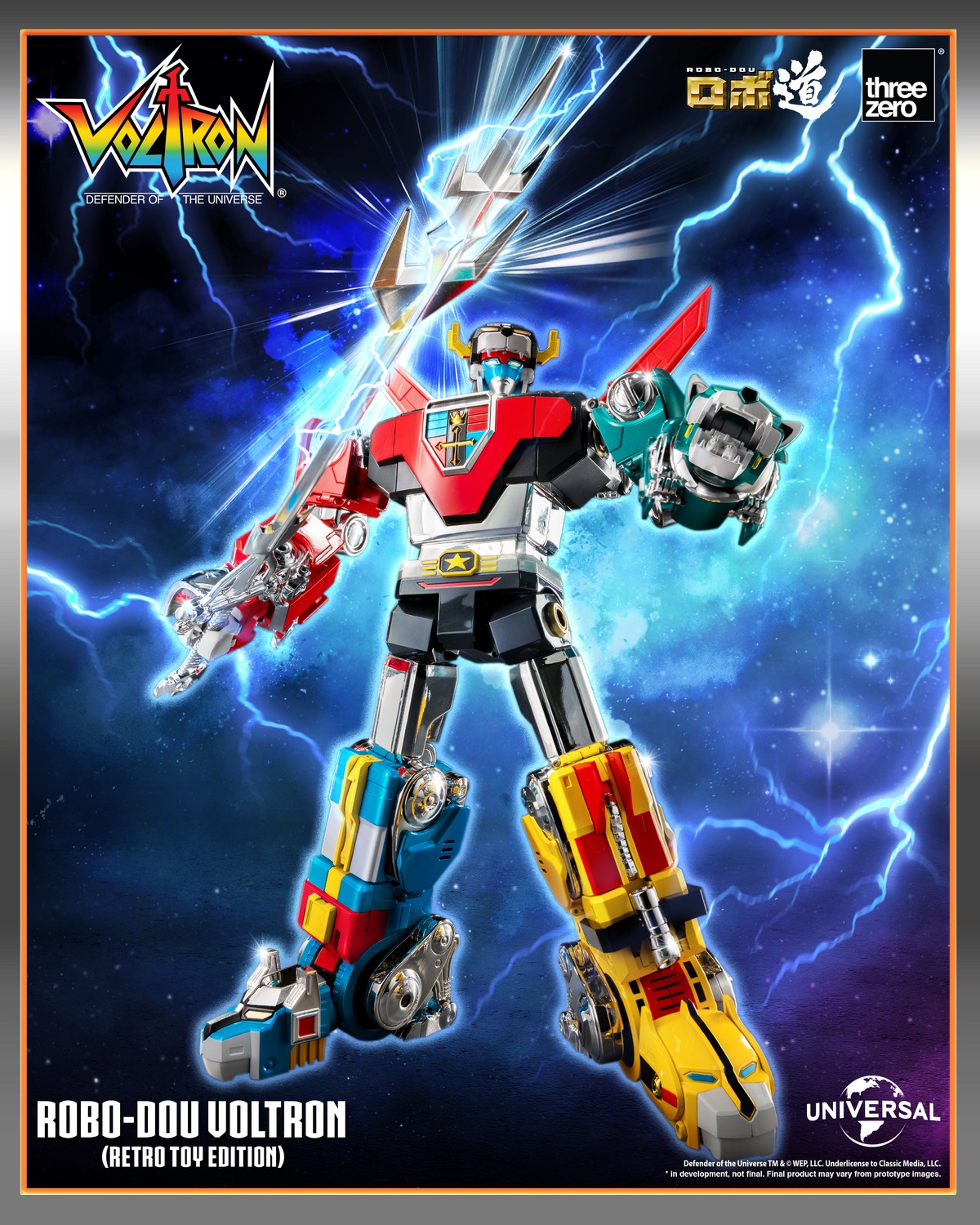 [สั่งจอง]Threezero 3Z09470W0 : ROBO-DOU Voltron (Retro Toy Edition)