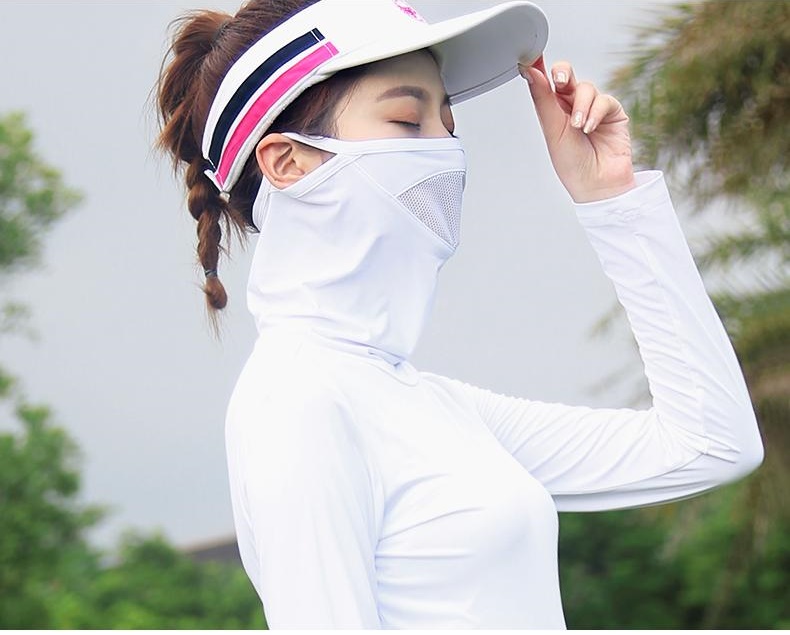 PGM-YF142 GOLF SHIRT เสื้อกอล์ฟผู้หญิง แขนยาว แบบมีหน้ากาก จะใส่หรือไม่ใสหน้ากากก็สวยไม่ซ้ำใคร เสื้อกันแดดได้ดี เนื้อผ้าเบาสบาย