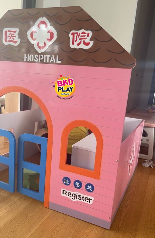 มุมคลินิก หมอสมมติ ,บ้านของเล่น, บ้านเด็ก ,ของเล่นเด็ก,มุมเด็ก ,kid zone มุมเด็กจำลอง Kids Zone