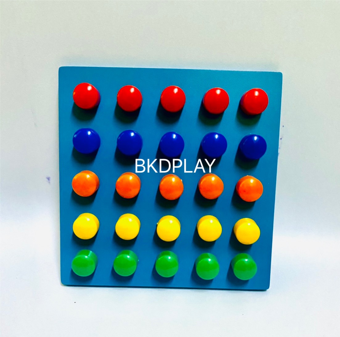 กระดานปักหมุด25หมุดใหญ่, pegboard ของเล่นเสริมพัฒนาการ, ของเล่นเด็กอนุบาล, สื่อการสอน กิจกรรมบำบัด