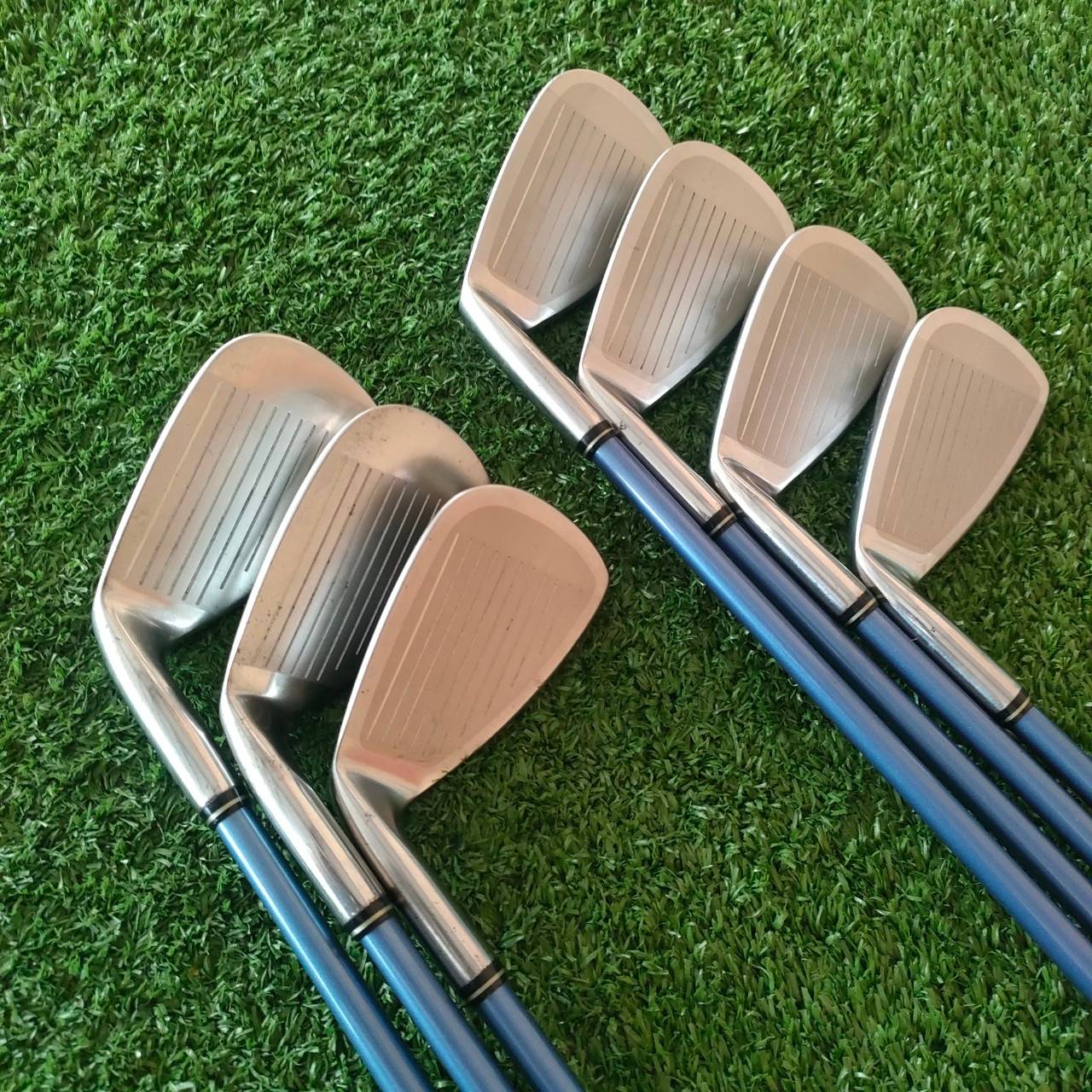 *ไม้กอล์ฟสำหรับผู้หญิง* ชุดเหล็ก BRIDGESTONE PARADISO RF720 มีเหล็ก 5 - 9 เเละ PW SW ก้าน PSI-50F FLEX L ไม้พรีเมี่ยมญี่ปุ่น สุดยอดคุณภาพจากแบรนด์ BRIDGESTONE ไม้กอล์ฟมือสอง ของแท้ BY NakaraLuxurious