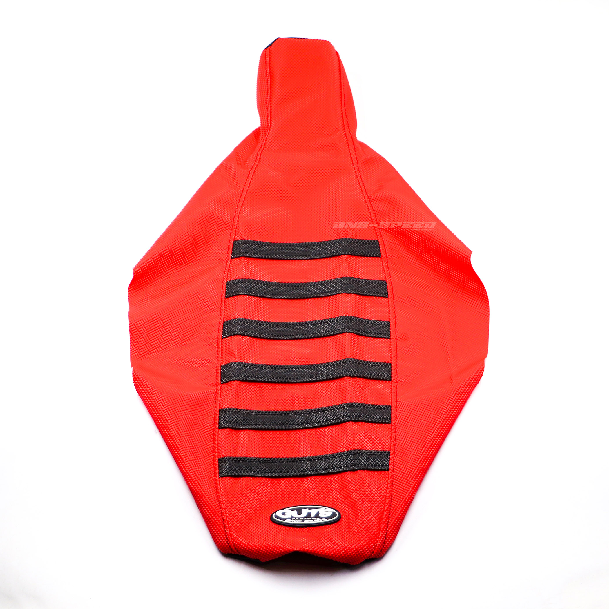 ผ้าเบาะ Guts Racing Ribbed Seat Cover CRF300L/Rally - แดงริบดำ