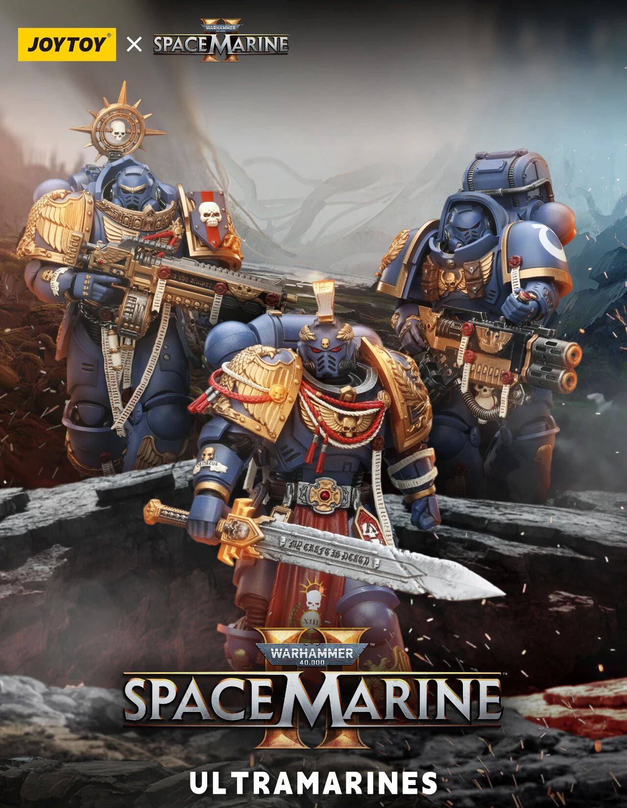 [สั่งจอง]Joy toy 1/18 - JT02854 : Ultramarines Heavy Relic Primus Armor with Heavy Relic Bolt Rifle