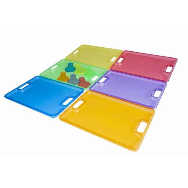 ถาดแยกกลุ่มโปร่งแสง 6 ชิ้น ,ทดลองวิทยาศาสตร์,ของเล่นเสริมพัฒนาการ, ของเล่น, สื่อการสอนเด็กอนุบาล