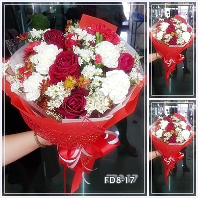 FD8-17 : ช่อกุหลาบแดง