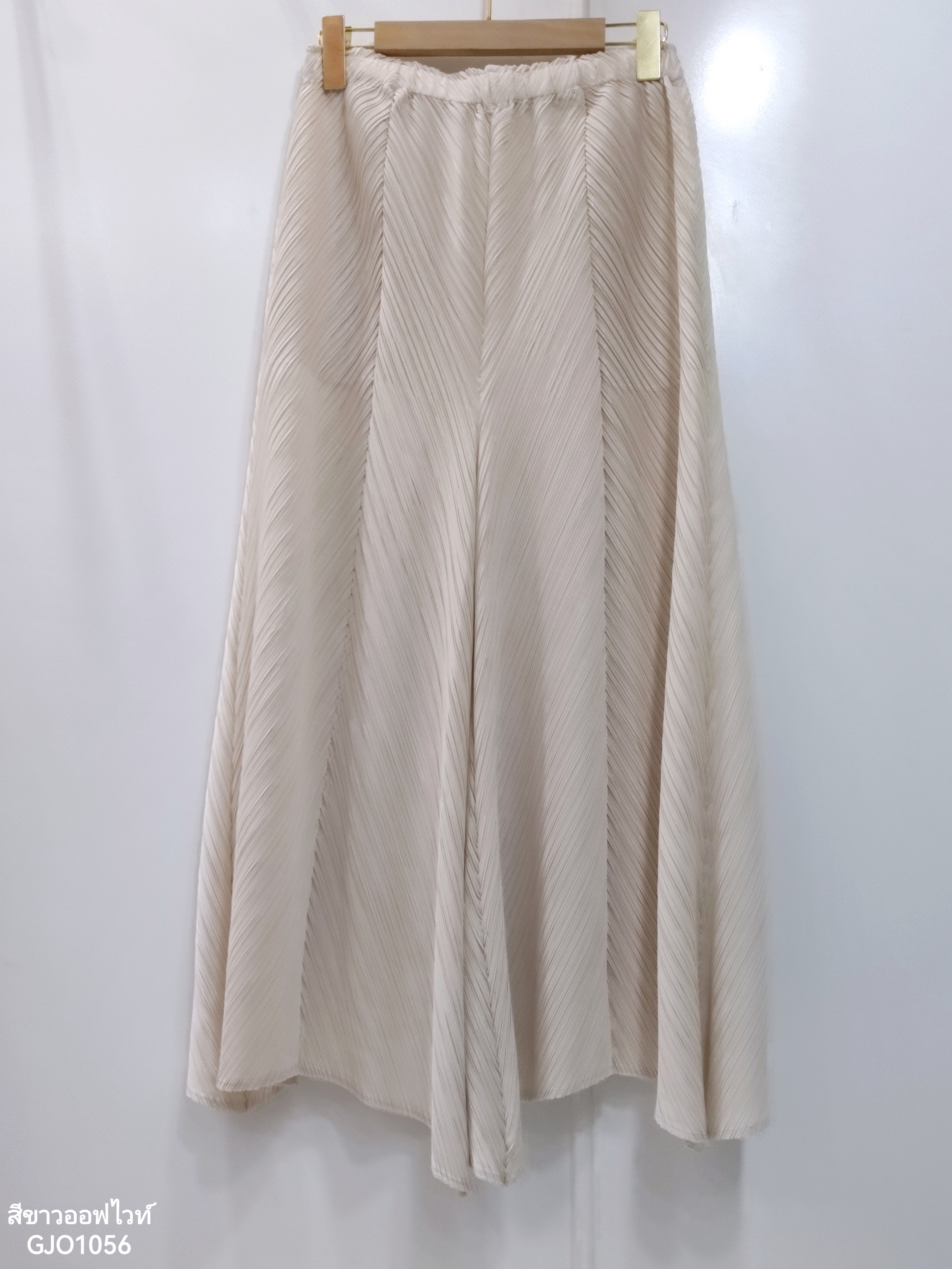 ปรับราคาลง20%!! ยาว 35 นิ้ว! 2MUAY รุ่น GJO1056 กางเกงพลีทคุณภาพ FLARE PLEATED PANTS 10 สี FREE SIZE