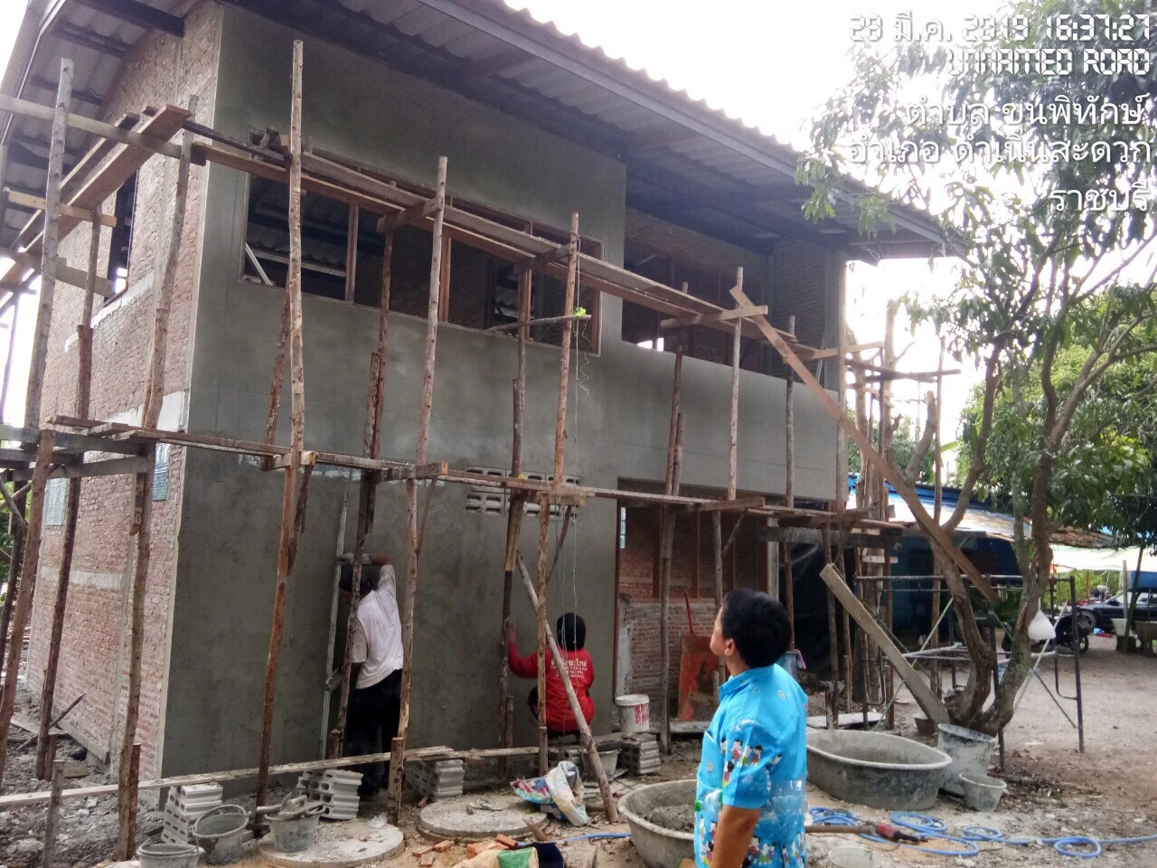 งานสร้าง ห้องพักครู รร.ดอนฟักทอง