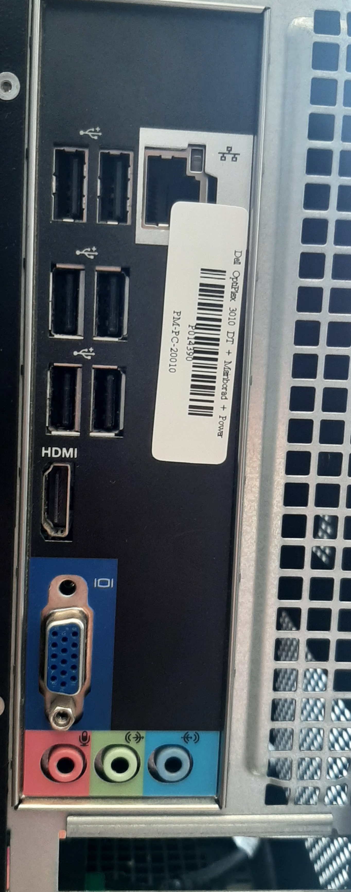 พีซีมือสอง Dell Optiplex 3010 DT (i3-3220 Ram4GB HDD500GB) สภาพดี ประกันร้าน 1 เดือน