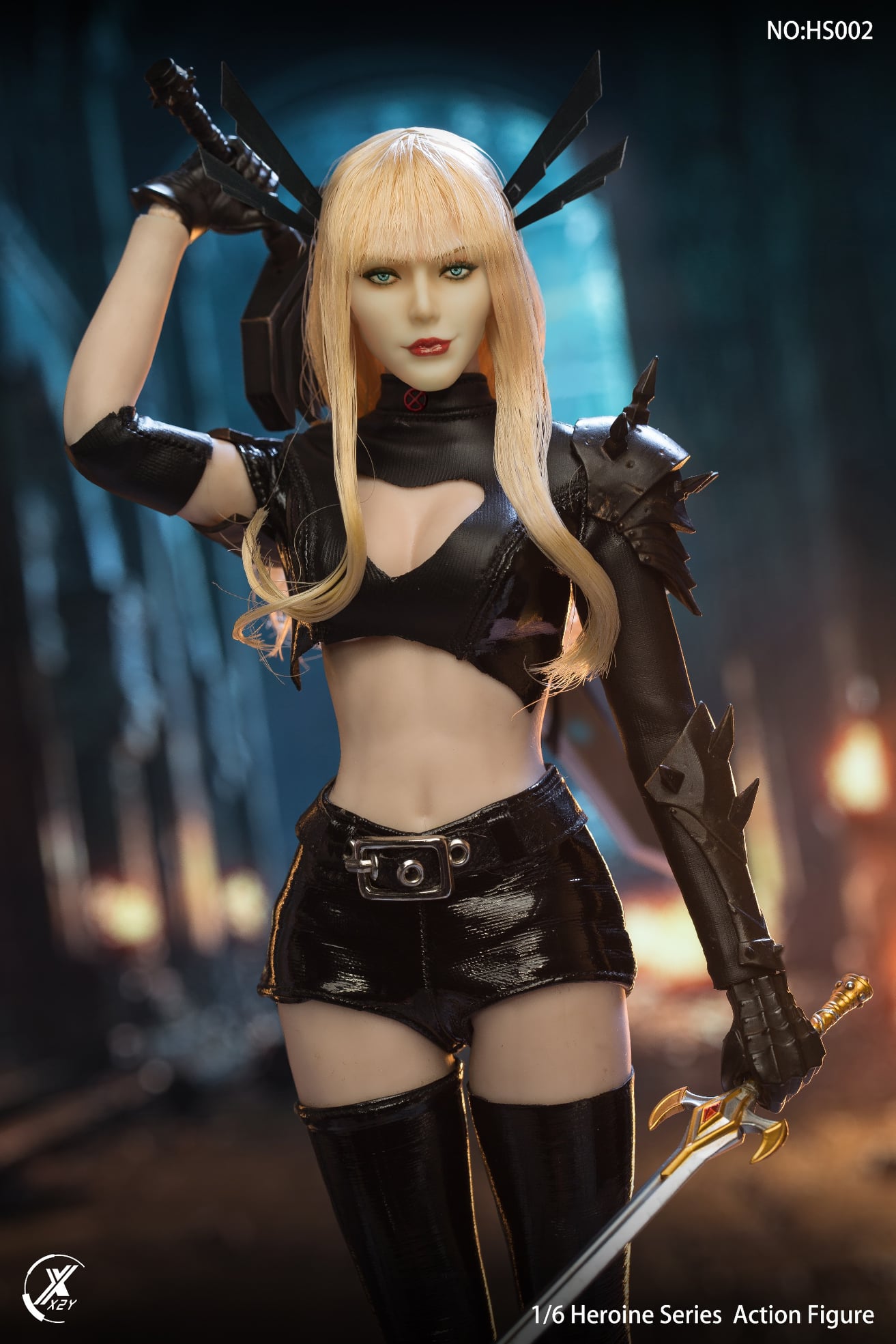 [สั่งจอง]X2Y TOYS HS002 1/6 : Heroine Series - Mysterious Female Warrior from Hell Double-Headed Sculpture