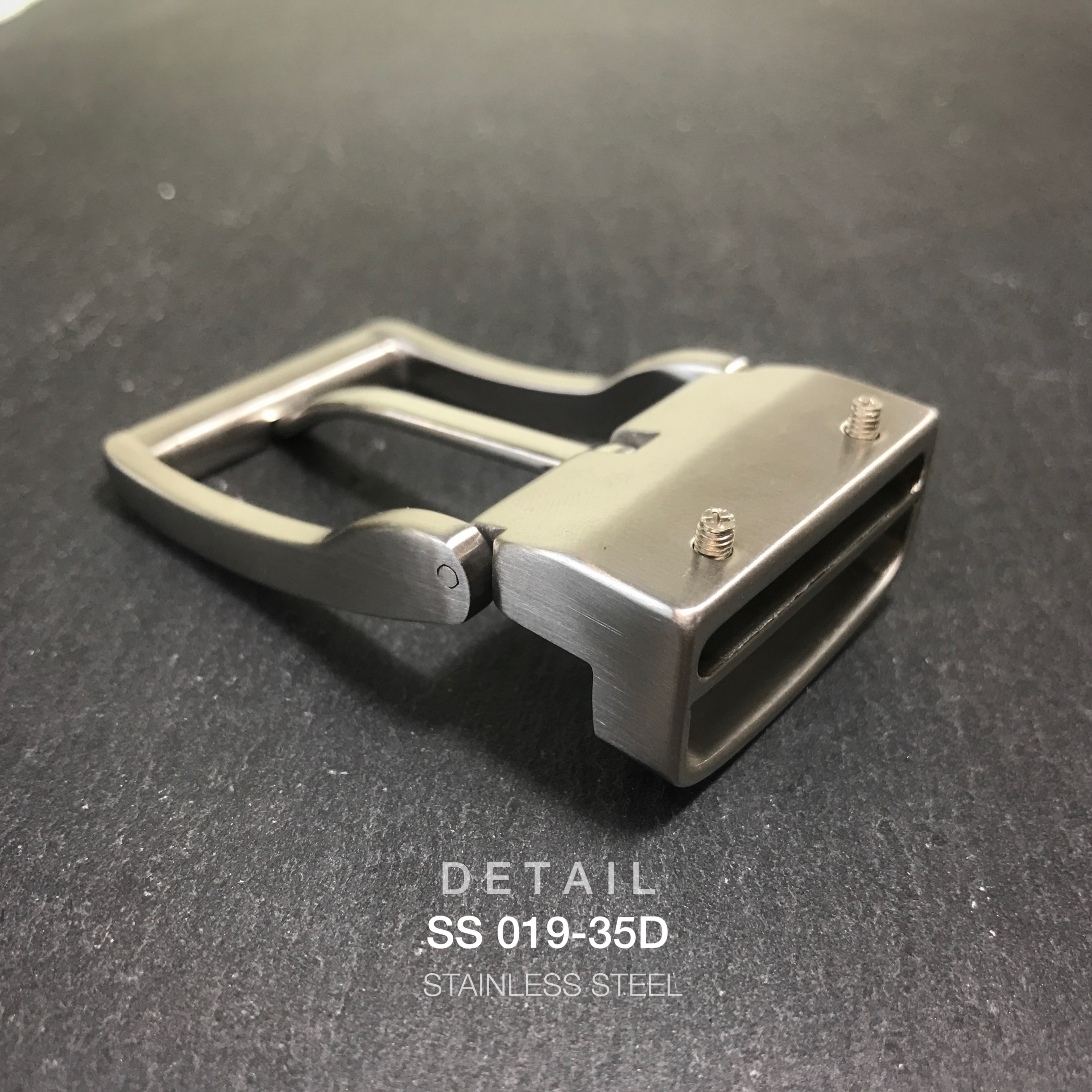SS019-35D หัวเข็มขัดสเตนเลสแท้ขนาด 35 มิล อะไหล่ทองเหลือง อุปกรณ์งานหนัง leatherbrass**ราคาต่อชิ้น**