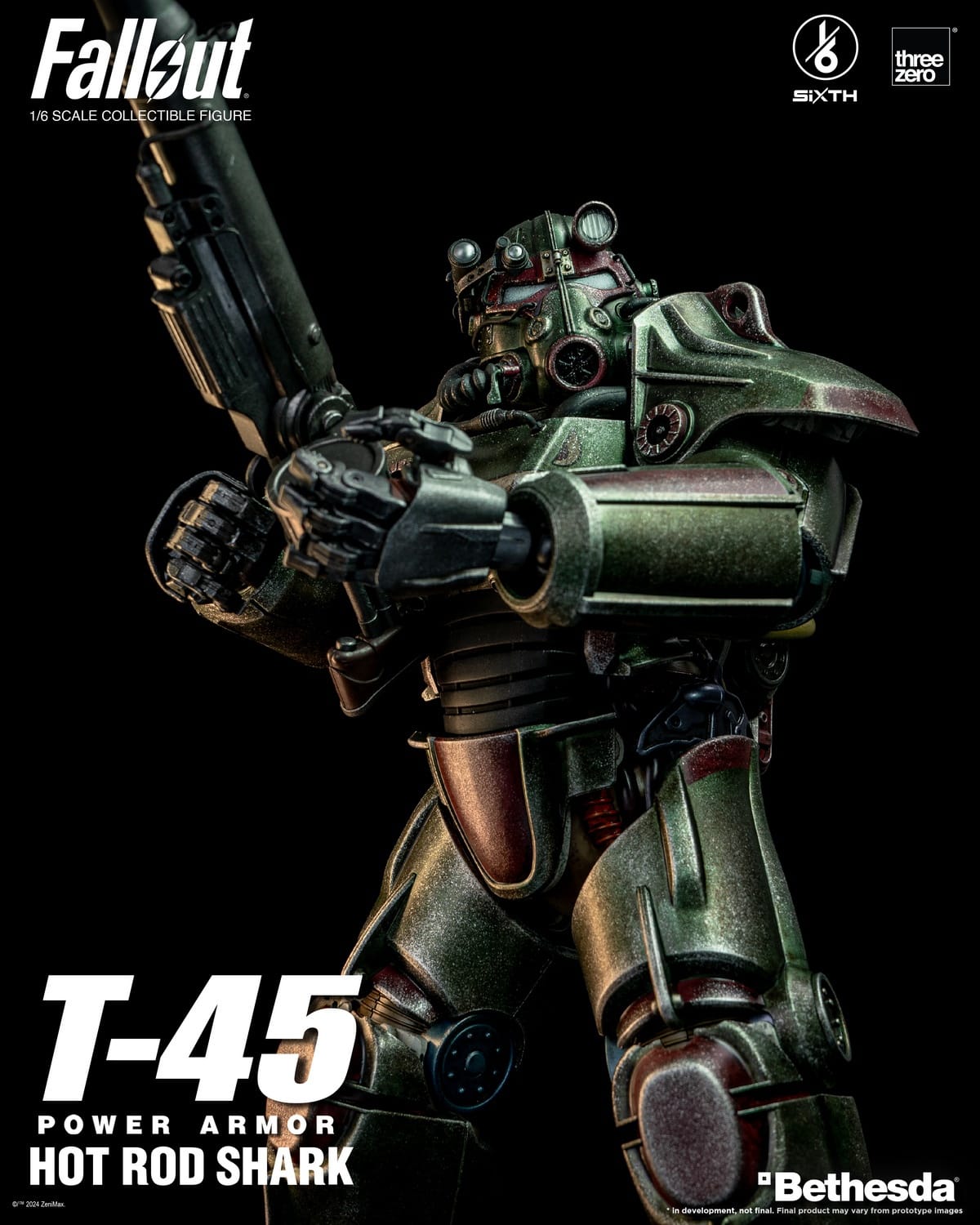 [สั่งจอง]Threezero 3Z07740W0 1/6 : Fallout T-45 Hot Rod Shark Power Armor
