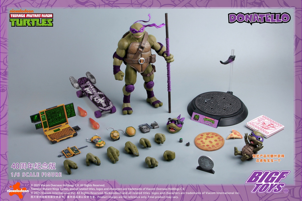 [สั่งจอง]BIGFTOYS BIGF-003 1/6 : TNMT - Donatello 40th Anniversary Edition