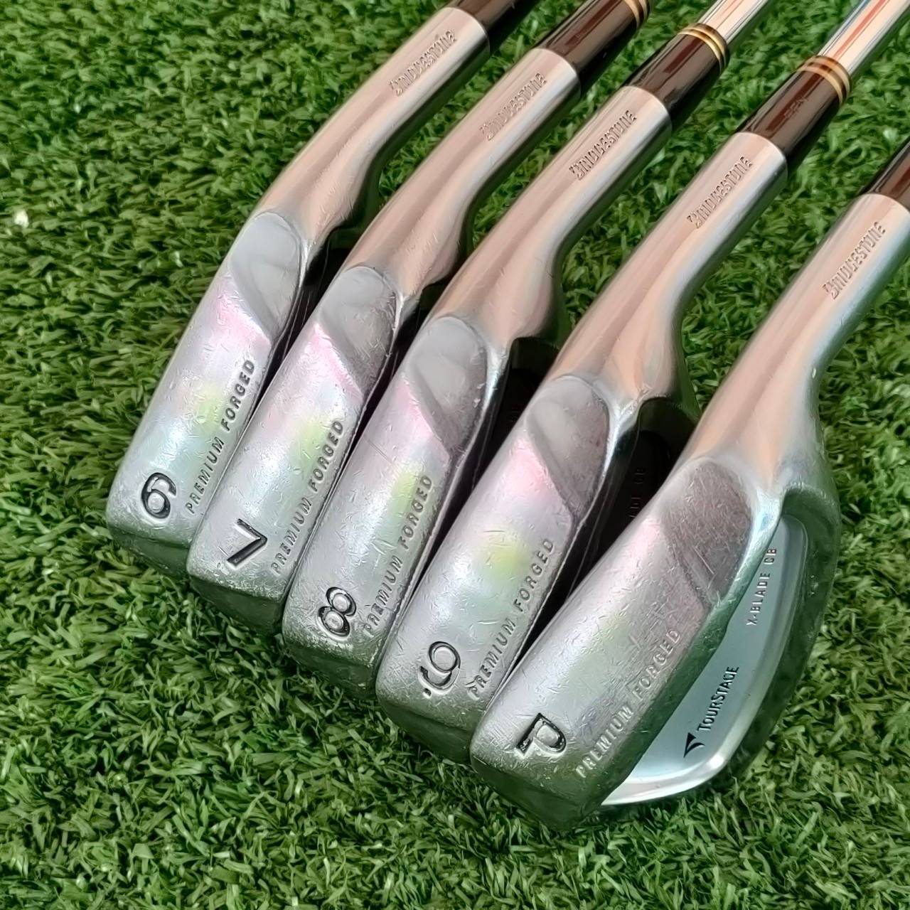 ชุดเหล็ก TOURSTAGE X-BLADE CB มีเหล็ก 6 - 9 เเละ PW ก้าน N.SPRO 950 GH FLEX S ก้านเหล็กพรีเมี่ยม น้ำหนักเบา ไม้กอล์ฟมือสอง ของแท้ BY NakaraLuxurious