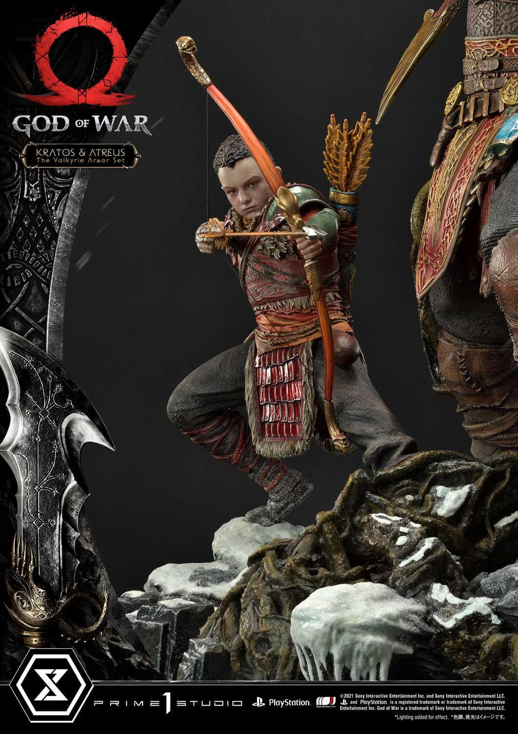 [สั่งจอง]Prime 1 Studio UPMGOW-03DX 1/4 : God of War - Kratos & Atreus The Valkyrie Armor Set (Deluxe Version)