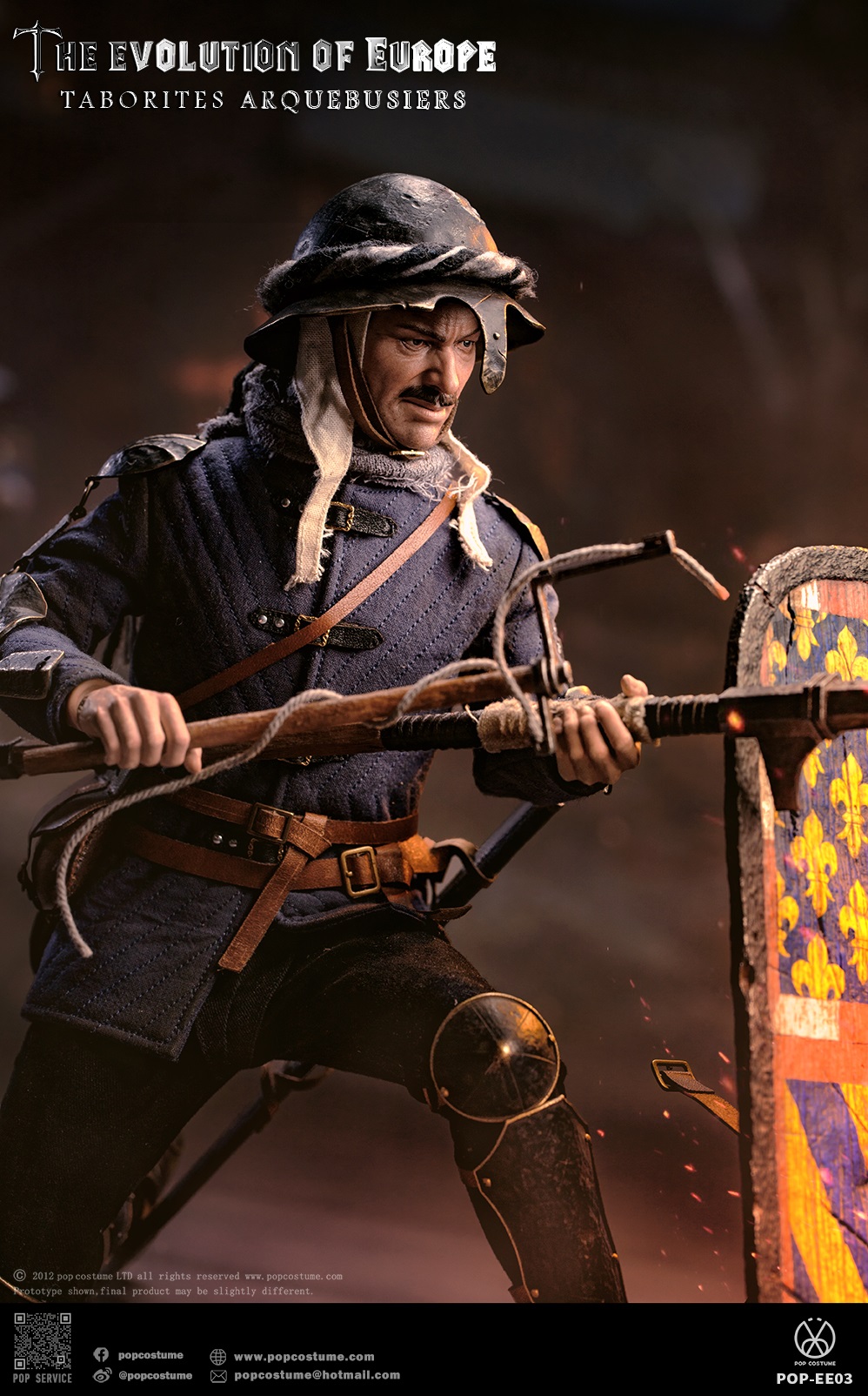 [สั่งจอง] POP COSTUME POP-EE03 1/6 : The Evolution of Europe Taborites Hussite Wars 1420 Arquebusiers