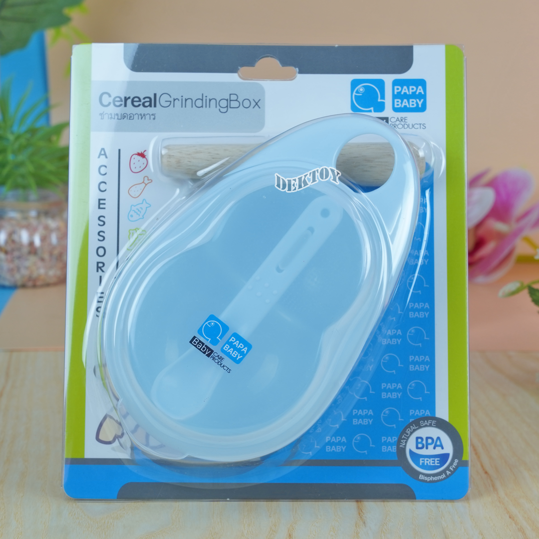 Papa ปาป้า ชุดชามบดอาหารสำหรับเด็กทารก และเก็บอาหารมีฝาปิดปาป้า CEQ-084
