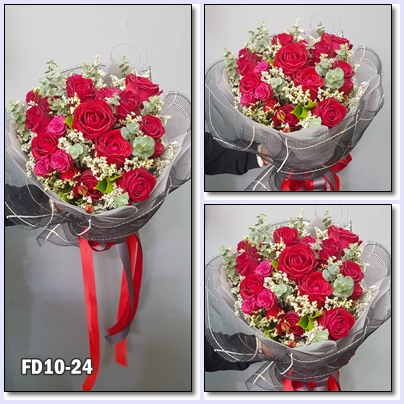 FD10-24 : ช่อกุหลาบแดง