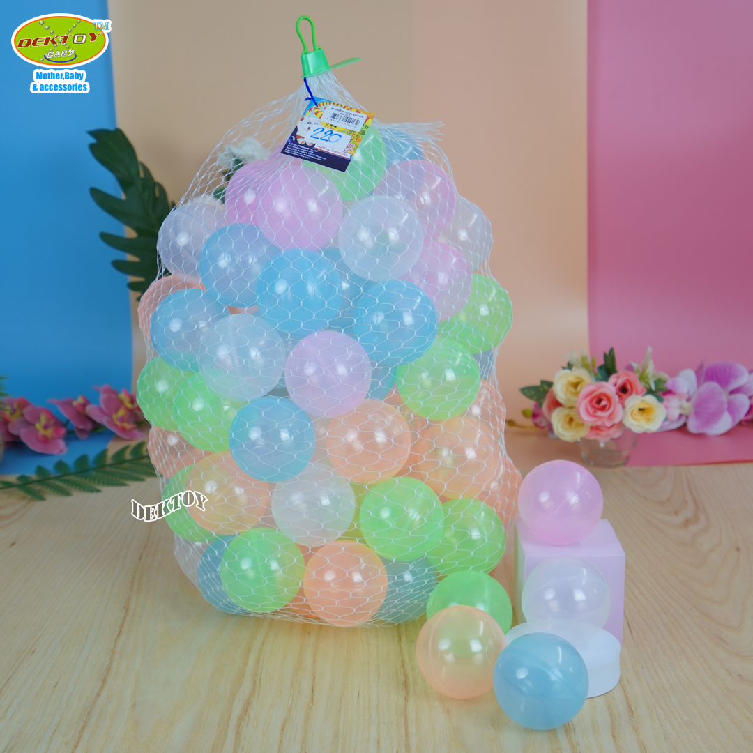 ของเล่นเด็ก SR TOY ลูกบอลพลาสติกหลากสี ขนาด 2.8 นิ้ว 100 ลูก