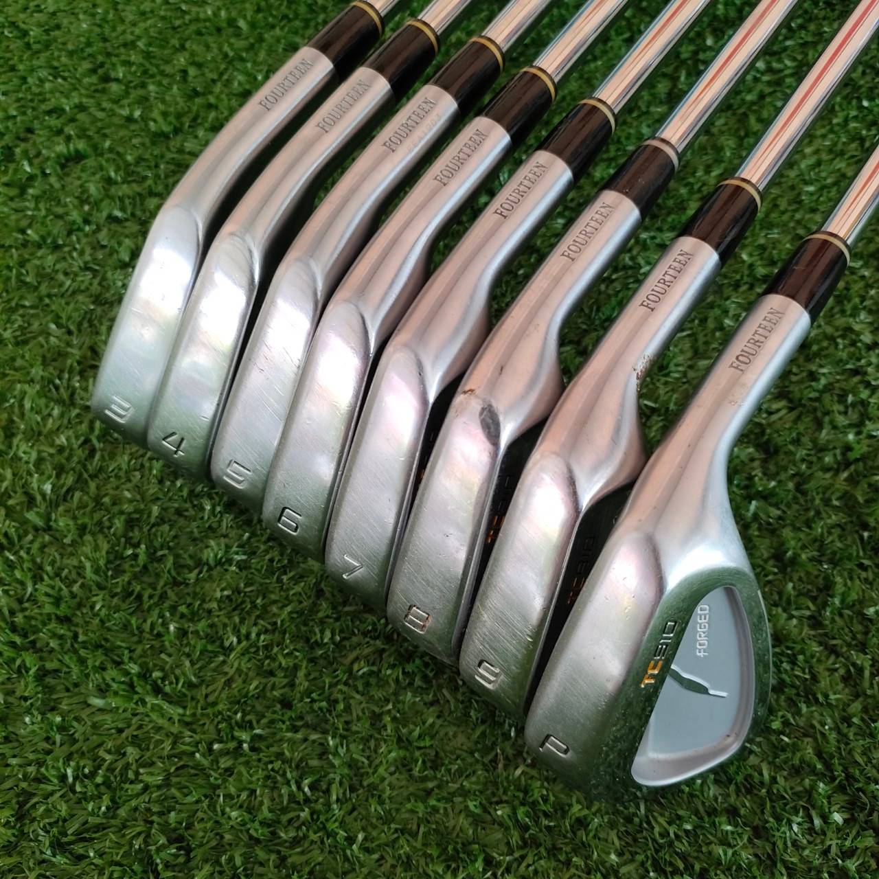 ชุดเหล็ก FOURTEEN TC910 FORGED มีเหล็ก 3-9 เเละ PW ก้าน N.S.PRO 950GH FLEX R เหล็ก FORGED พรีเมี่ยมญี่ปุ่น จากแบรนด์ที่เป็นตำนาน FORGED สุดยอดของสุดยอด และ มี CAVITY ทำให้ตีง่าย ใช้วัสดุแพงแสนแพง ต้องรีบจัดด่วนแล้วครับ!!!