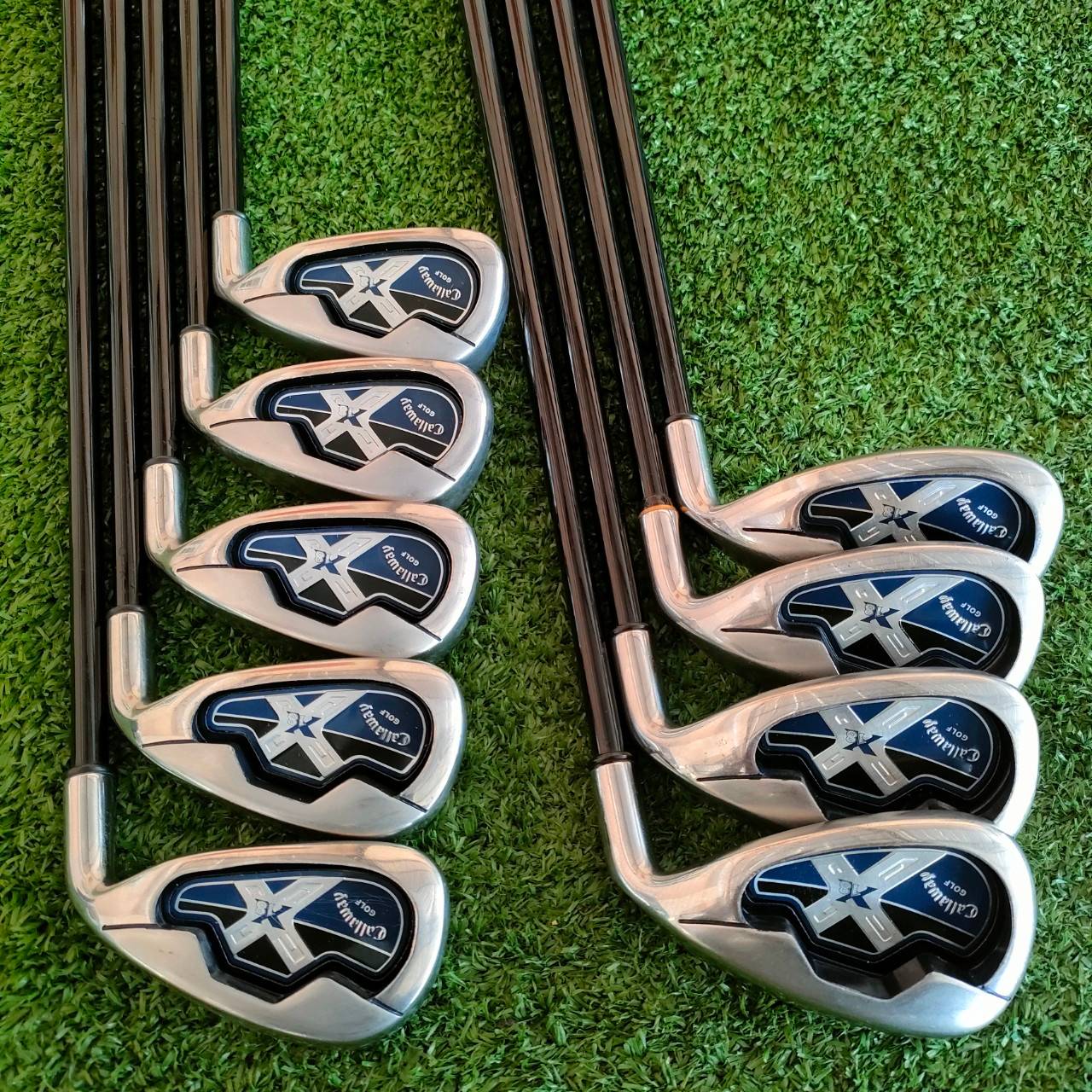 ชุดเหล็ก CALLAWAY X18 มีเหล็ก 3-9 เเละ PW SW ก้าน SYSTEM FLEX R รุ่นที่ดังที่สุด และตีดีที่สุด ใน X SERIES ของ Callaway ด้วยใบขนาดกำลังดีที่สุด ไม้กอล์ฟมือสอง ของแท้ BY NakaraLuxurious