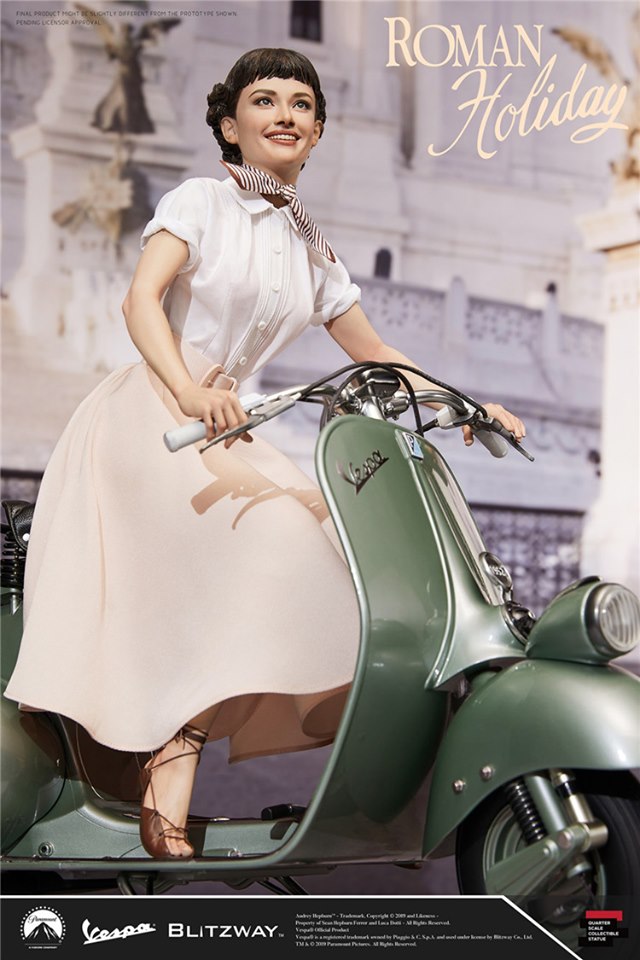 [สั่งจอง]Blitzway BW-NS 20401 Princess Ann & 1951 Vespa 125. 1/4 Scale Statue