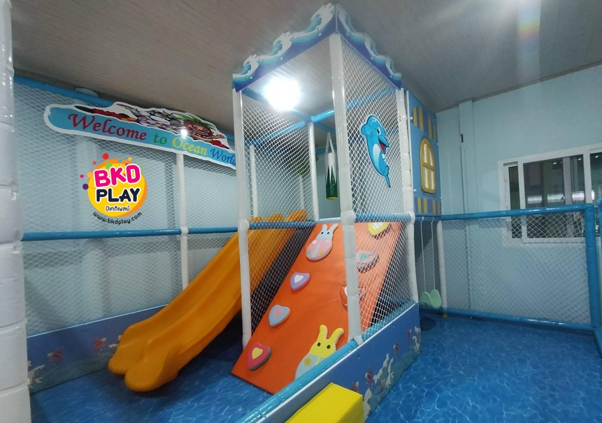 บ้านบอลเด็ก ชุด เจ้าโลมา บ่อบอลพร้อมสไลเดอร์และของเล่นมากมาย นุ่มนิ่ม softplay สวนสนุก เครื่องเล่นสนามในร่ม indoorplayground รับสั่งทำบ้านบอลตามธีมสีและขนาดตามพื้นที่ได้ pre order 30-45 วัน