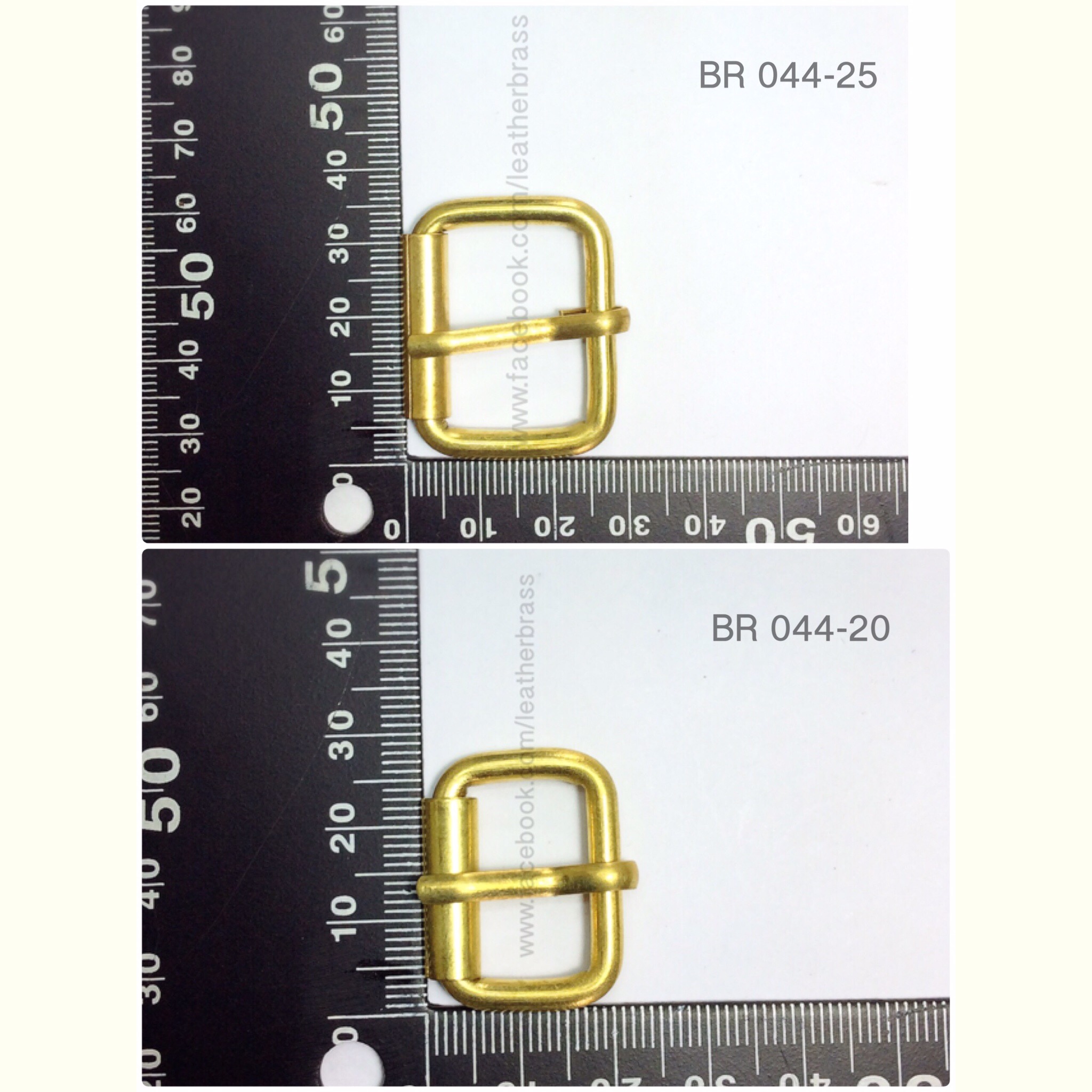 BR044 หัวเข็มขัด roller buckle อะไหล่ทองเหลืองแท้ อุปกรณ์งานหนัง **ราคาต่อชิ้น**