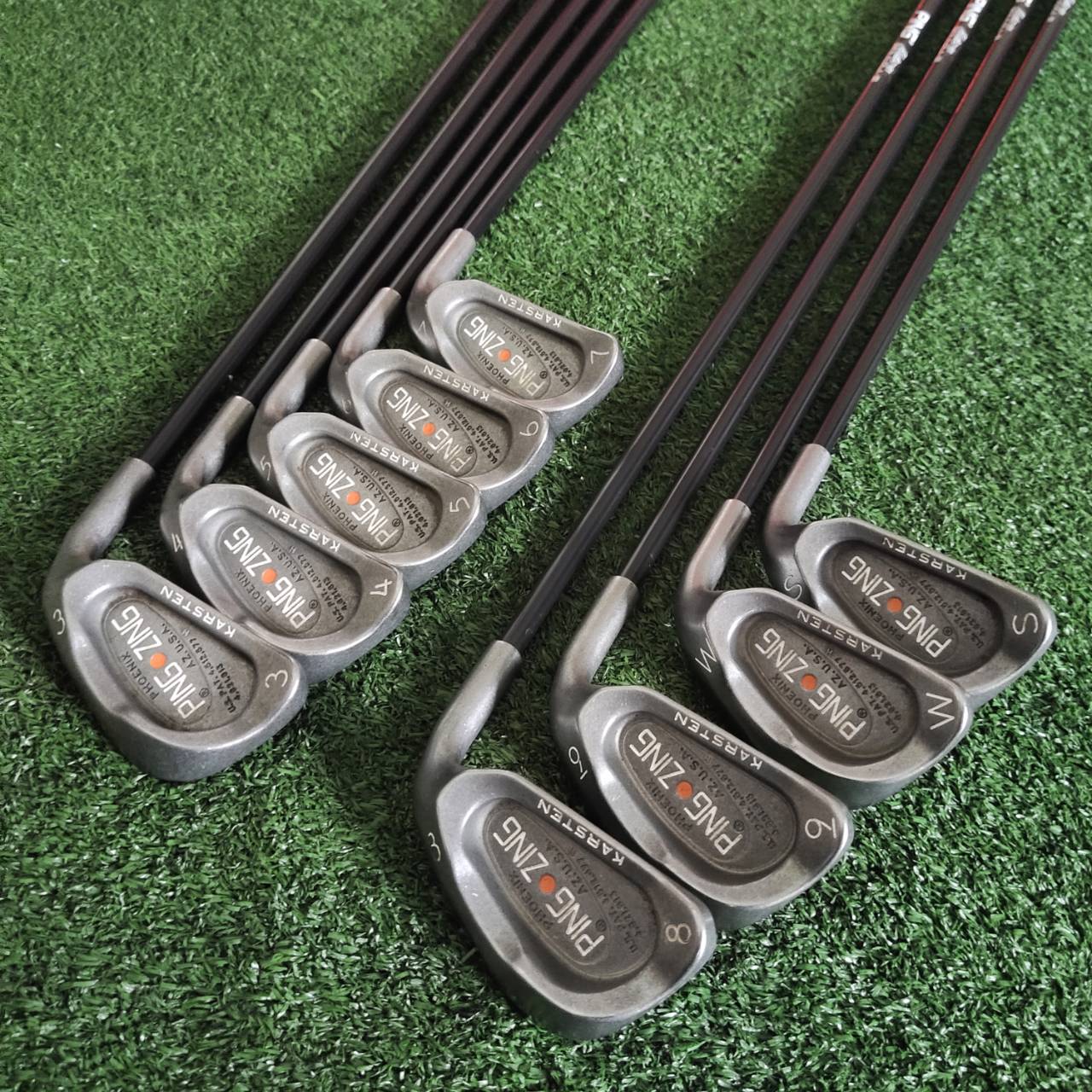 ชุดเหล็ก PING ZING KARSTEN ก้านกราไฟต์ผลิตจาก ALDILA FLEX R ชุดใหญ่สุด สภาพสวยเดิมทั้งชุด ไม้กอล์ฟพรีเมี่ยมมือสอง