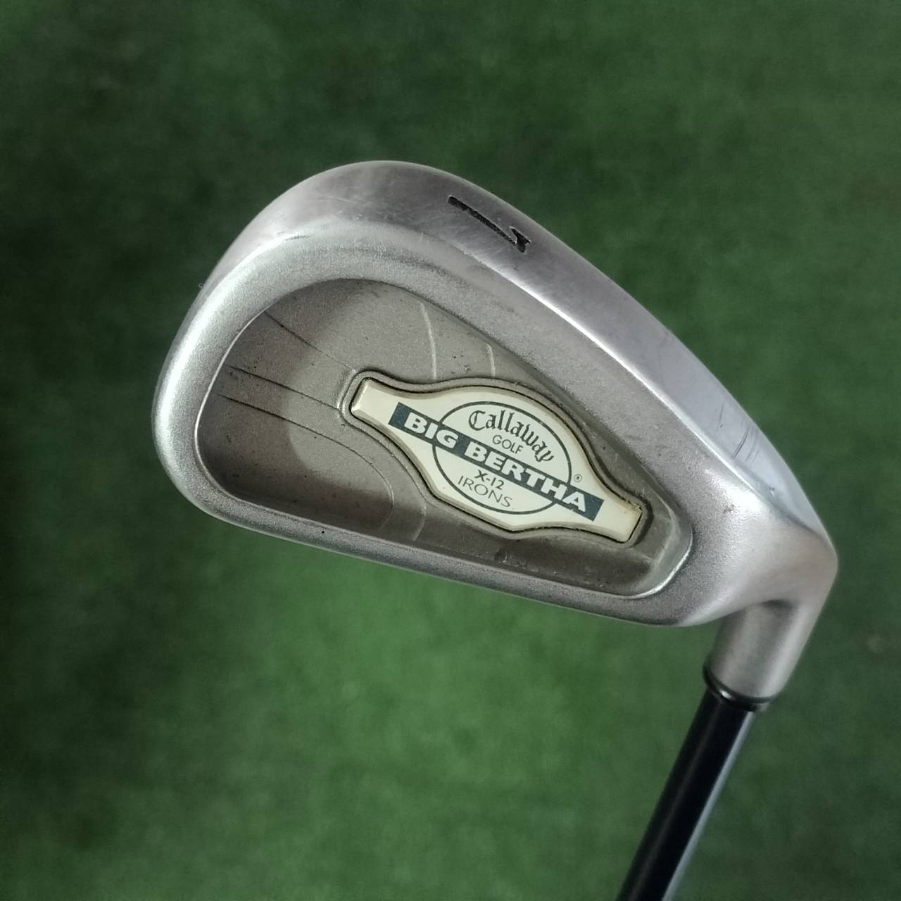 เหล็ก 7 CALLAWAY BIG BERTHA รุ่น X-12 ตีง่ายมาก วัสดุดีมาก ชดเชยสูงมาก ก้านเสียบแบบทะลุ ตีได้ฟีลลิ่งมาก หาเหล็ก 7 อยู่ พลาดไม่ได้ค่ะ!!!