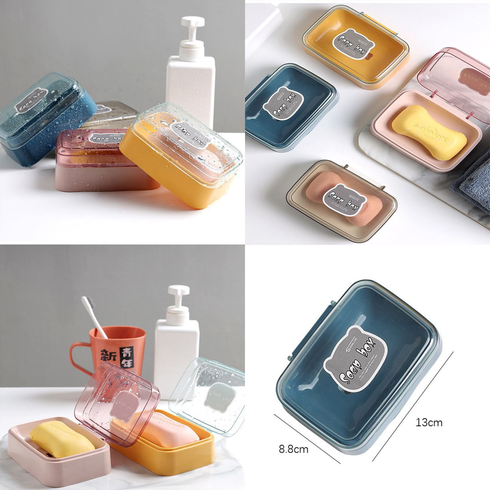 ที่วางสบู่ ติดผนัง/ตั้งโต๊ะ/กล่องเก็บ มีหลายรุ่น วงรี/2ระดับ/ก้อนเมฆ/ฝาใส ติดง่าย ไม่ต้องเจาะ ติดแน่น กันน้ำ รับน้ำหนักได้เยอะ