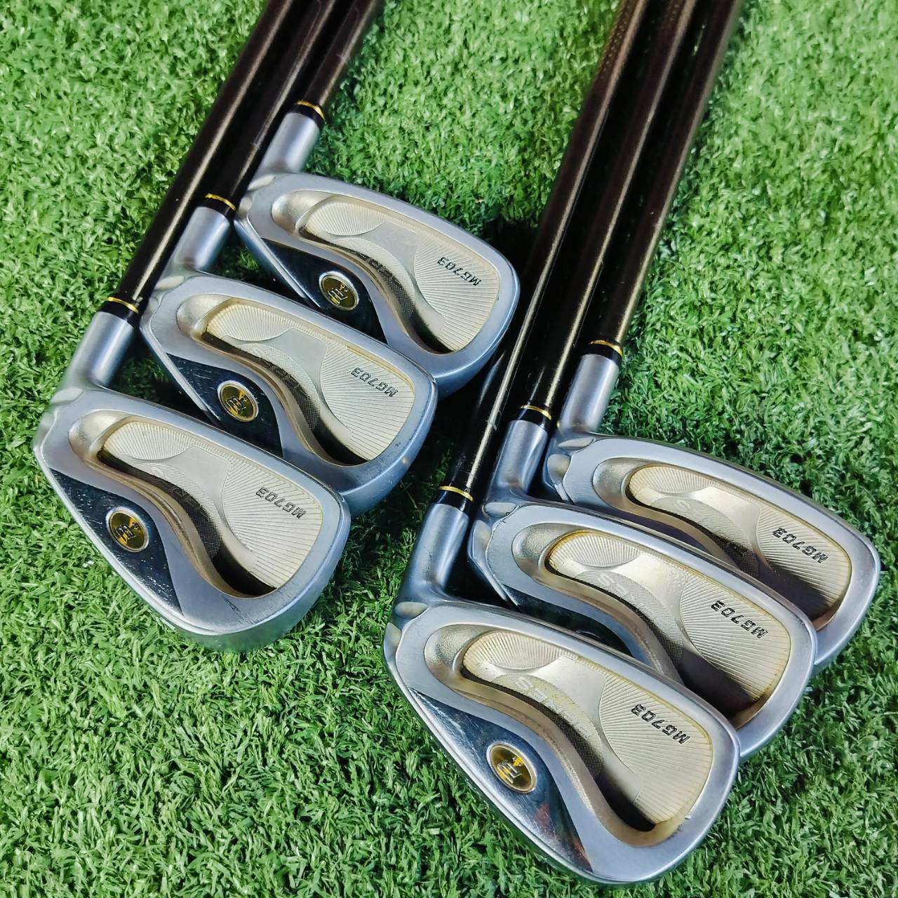 ชุดเหล็ก HONMA BERES MG703 ก้าน ** 2 ดาว ** ก้านถักพรีเมี่ยม เหล็กหน้าเด้งตีไกล สวีตสปอตกว้าง ตีง่าย ก้านเบา 49 กรัม แม้สปีดไม่แรงก็สามารถเร่งสปีดได้ดีมาก MADE IN JAPAN SAKATA ไม้กอล์ฟพรีเมี่ยม ของแท้ By NakaraLuxurious