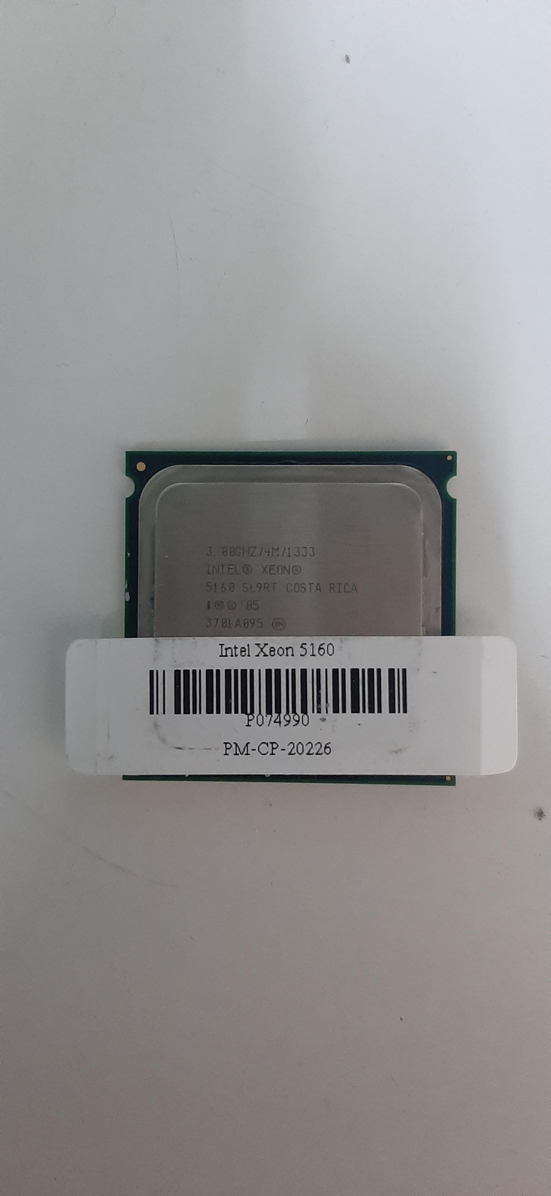 ซีพียูอะไหล่มือสอง Intel Xeon 5160 LGA771 (3.0 GHz 2Cores 2Threads)ประกันร้าน 1 เดือน