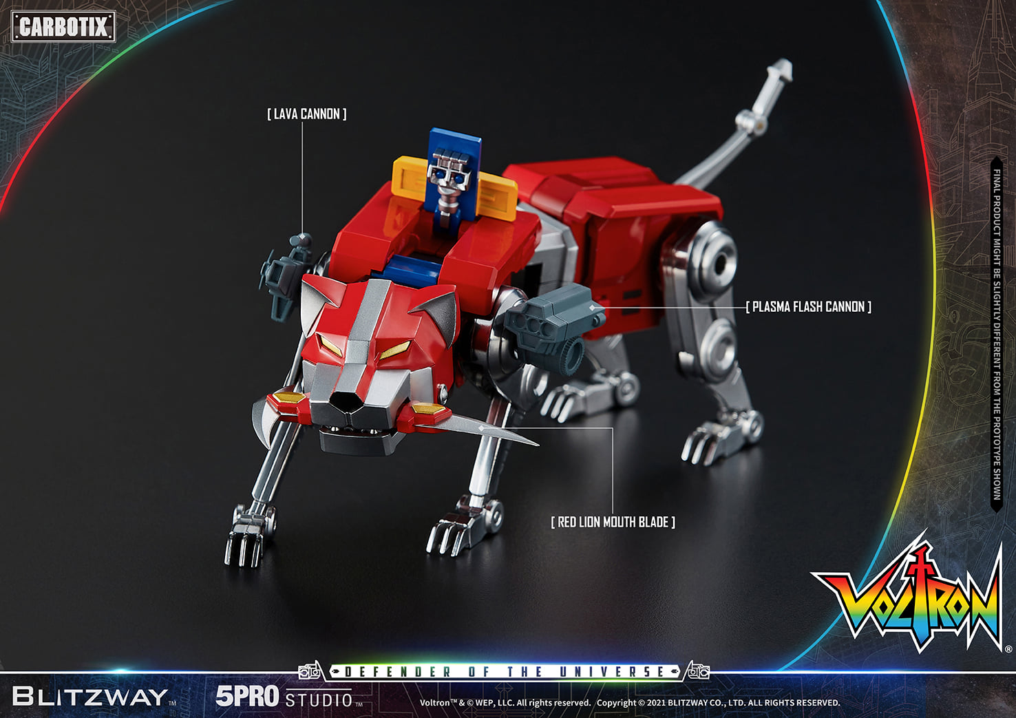 [สั่งจอง]5PRO STUDIO × BLITZWAY : CARBOTIX Series 5PRO-CA-10401 Voltron