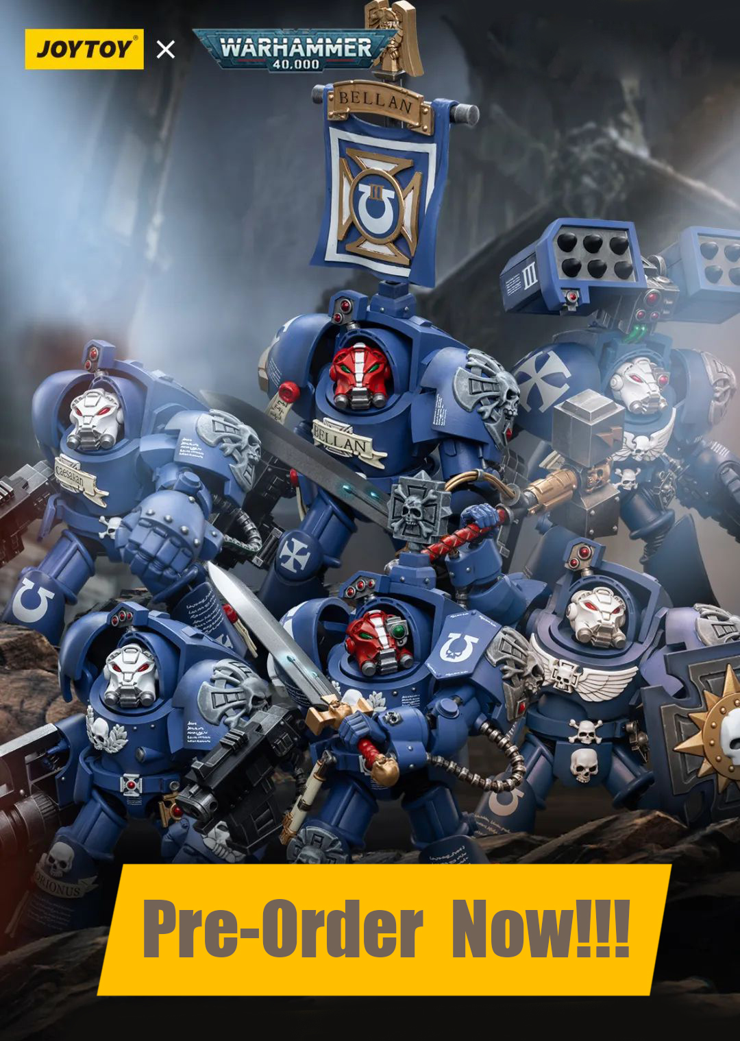 [สั่งจอง]JOYTOY WarHammer 40K 1/18 : Ultramarines Terminators