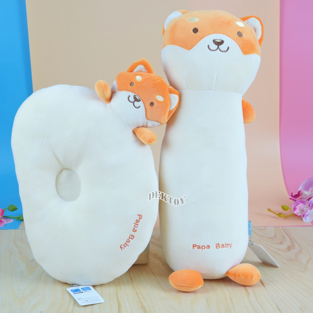 PAPA BABY หมอนหนุน+หมอนข้างเด็ก รุ่น PLWD741-744 ผ้าสเปนเดก นุ่มมาก เบาสบาย