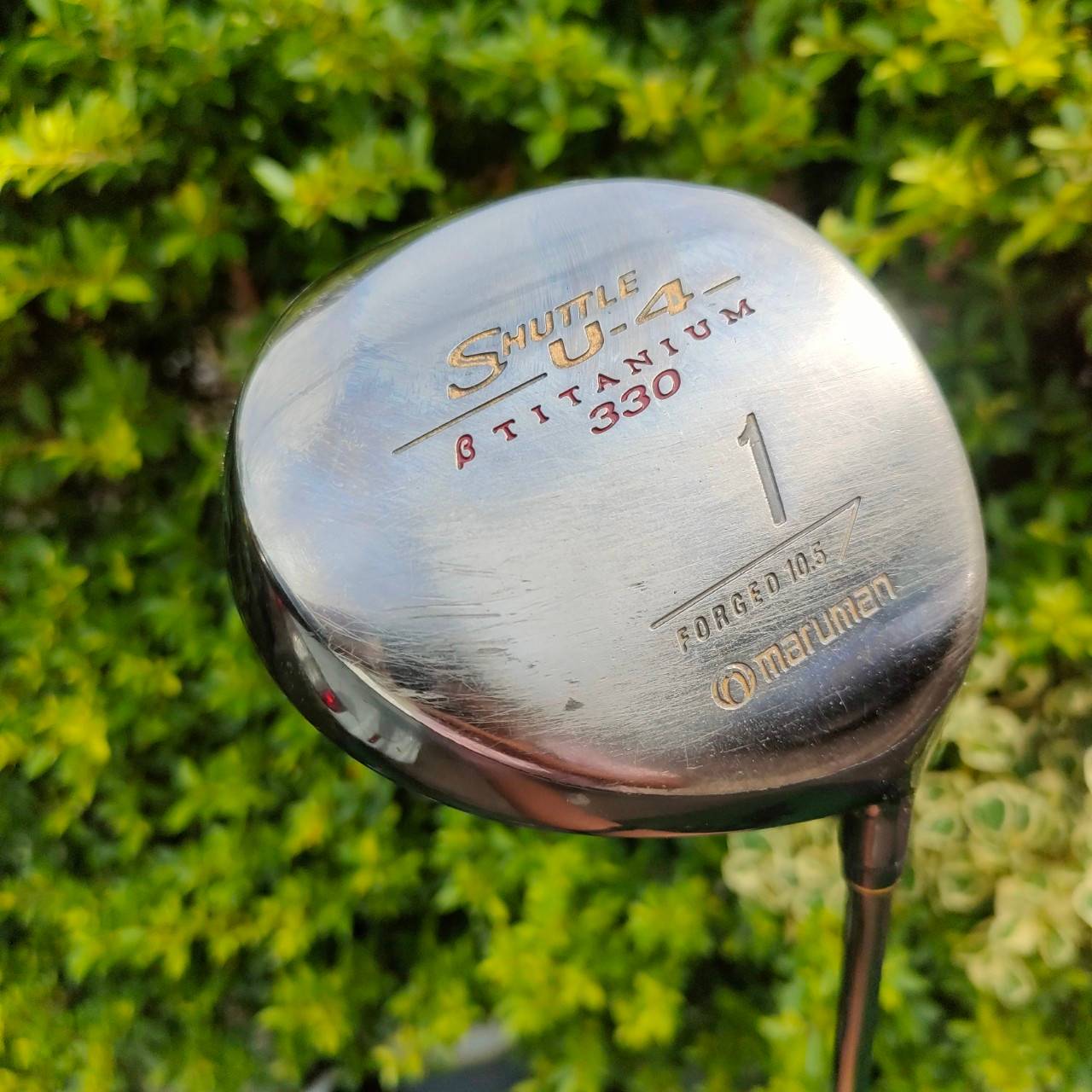DRIVER MARUMAN SHUTTLE U-4 β TITANIUM FORGED องศา 10.5 ก้าน SUPER LIGHT FLEX R ** มาพร้อม COVER ตรงรุ่น!! ** วัสดุเบต้าไทเทเนี่ยมคือเด้งมากๆๆๆ ไม้กอล์ฟมือสอง ของแท้ BY NakaraLuxurious