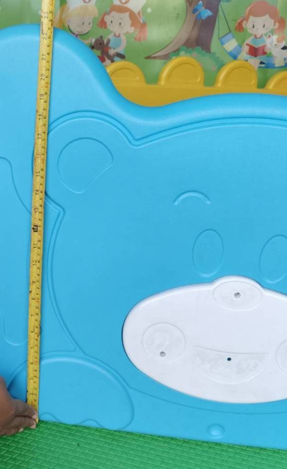 รั้วกั้นพลาสติกหน้าตุ๊กตาหมี ,กั้นห้องพื้นที่,คอกเด็ก พร้อมส่ง คิดค่าส่งตามจริง