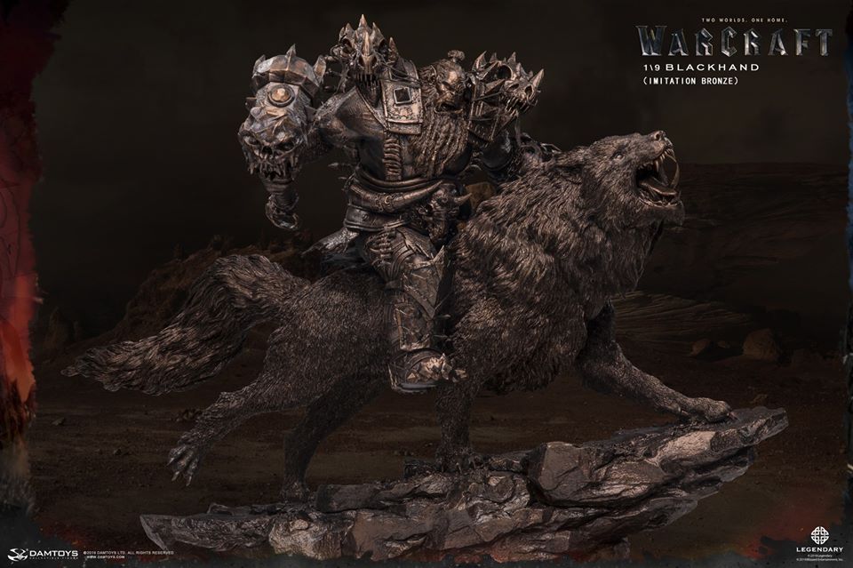 [สั่งจอง]DAMTOYS DMLW014/DMLW015 EPIC SERIES WARCRAFT - BLACKHAND RIDING WOLF STANDARD VER. /IMITATION BRONZE