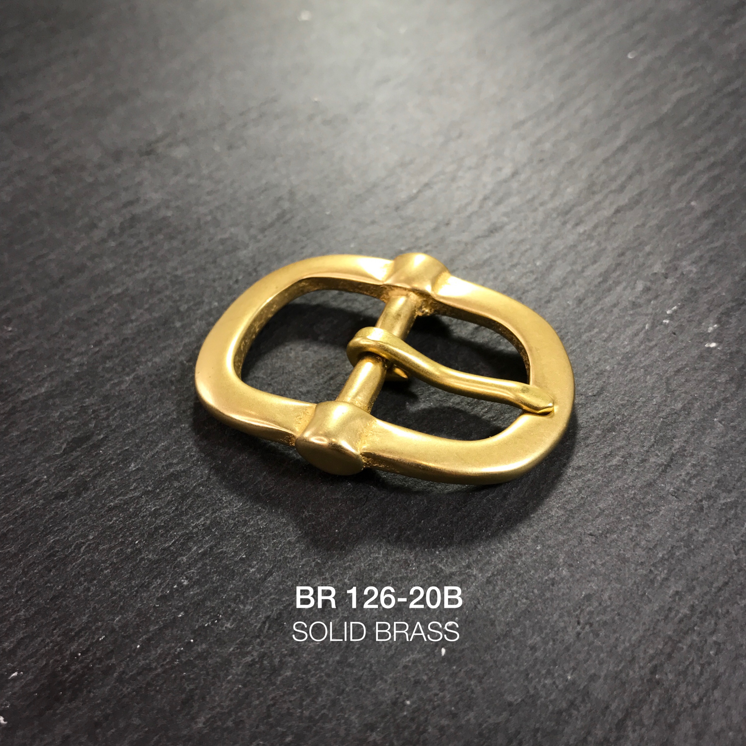 BR126-20B หัวเข็มขัดปรับสายกระเป๋า ขนาด 20มิล อะไหล่ทองเหลืองแท้ *ราคาต่อชิ้น* leatherbrass