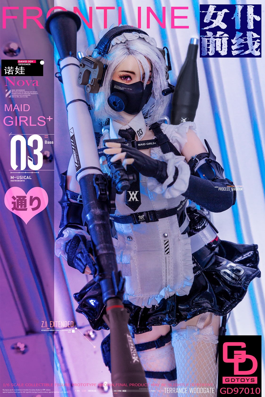 [สั่งจอง] GDTOYS GD97010 1/6 ： Frontline Maid Issue 03 NOVA movable eyes