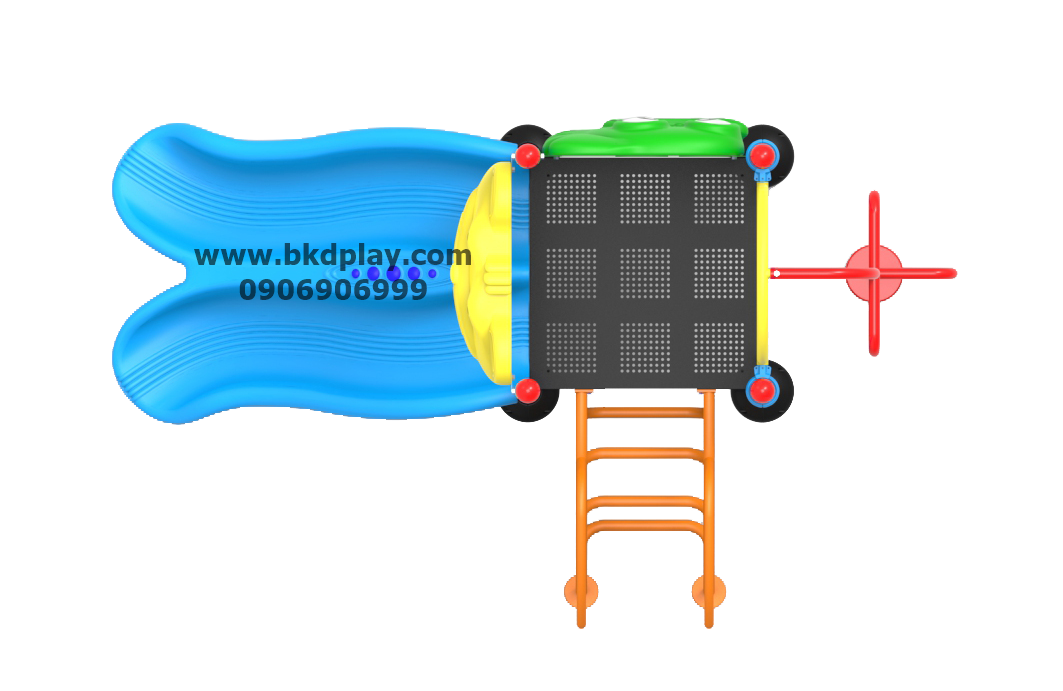 ชุดหอสไลด์-ปีนป่ายอนุบาล-6 เครื่องเล่นสนามกลางแจ้ง เครื่องเล่นสนามเหล็กพร้อมเครื่องออกกำลังกายเด็ก สั่งผลิต 10-20 วัน ขนาด180x290x200 ซม.