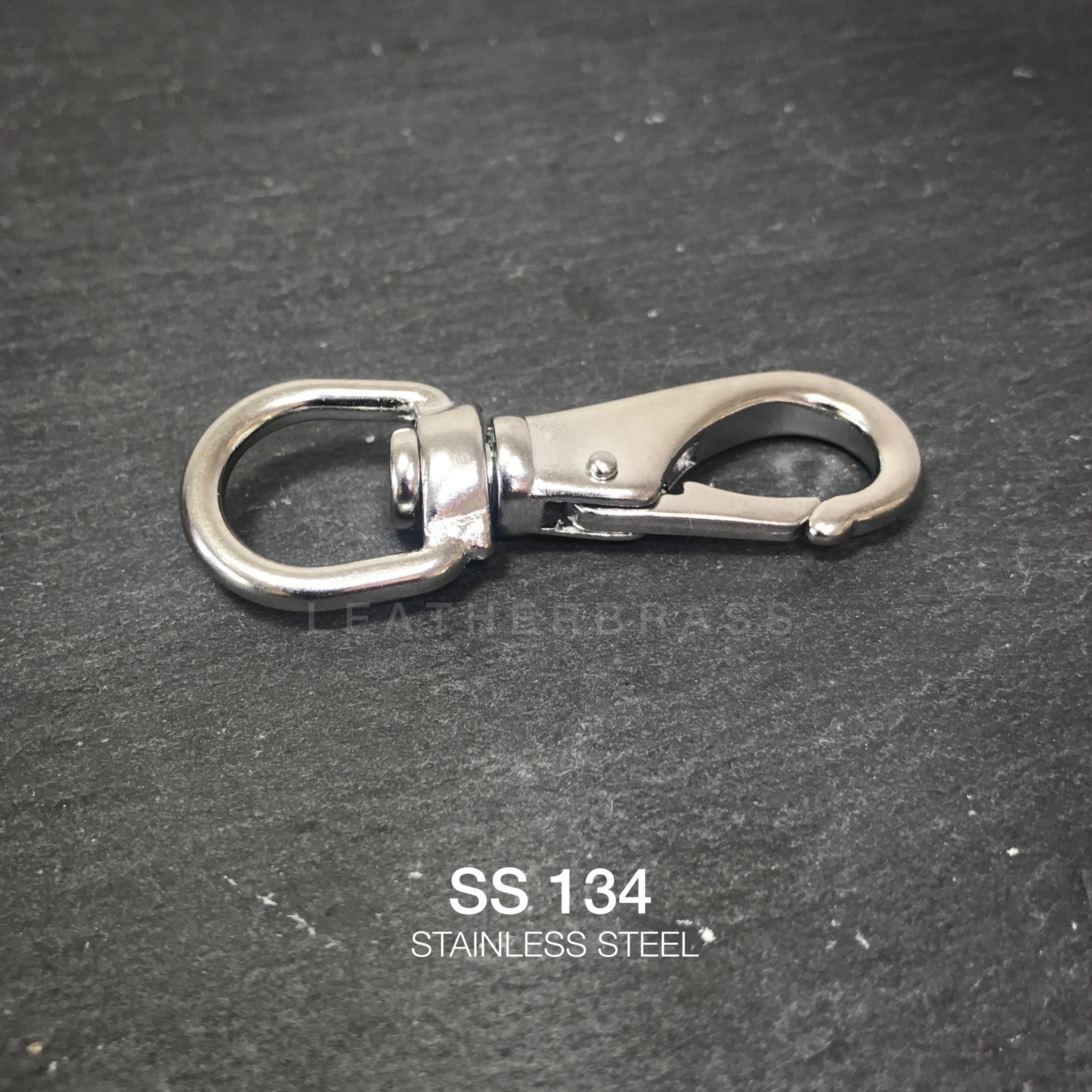 SS134 ตะขอพวงกุญแจ สเตนเลส แบบโมเดิร์น อุปกรณ์เดินป่า **ราคาต่อชิ้น** อุปกรณ์งานหนัง leatherbrass