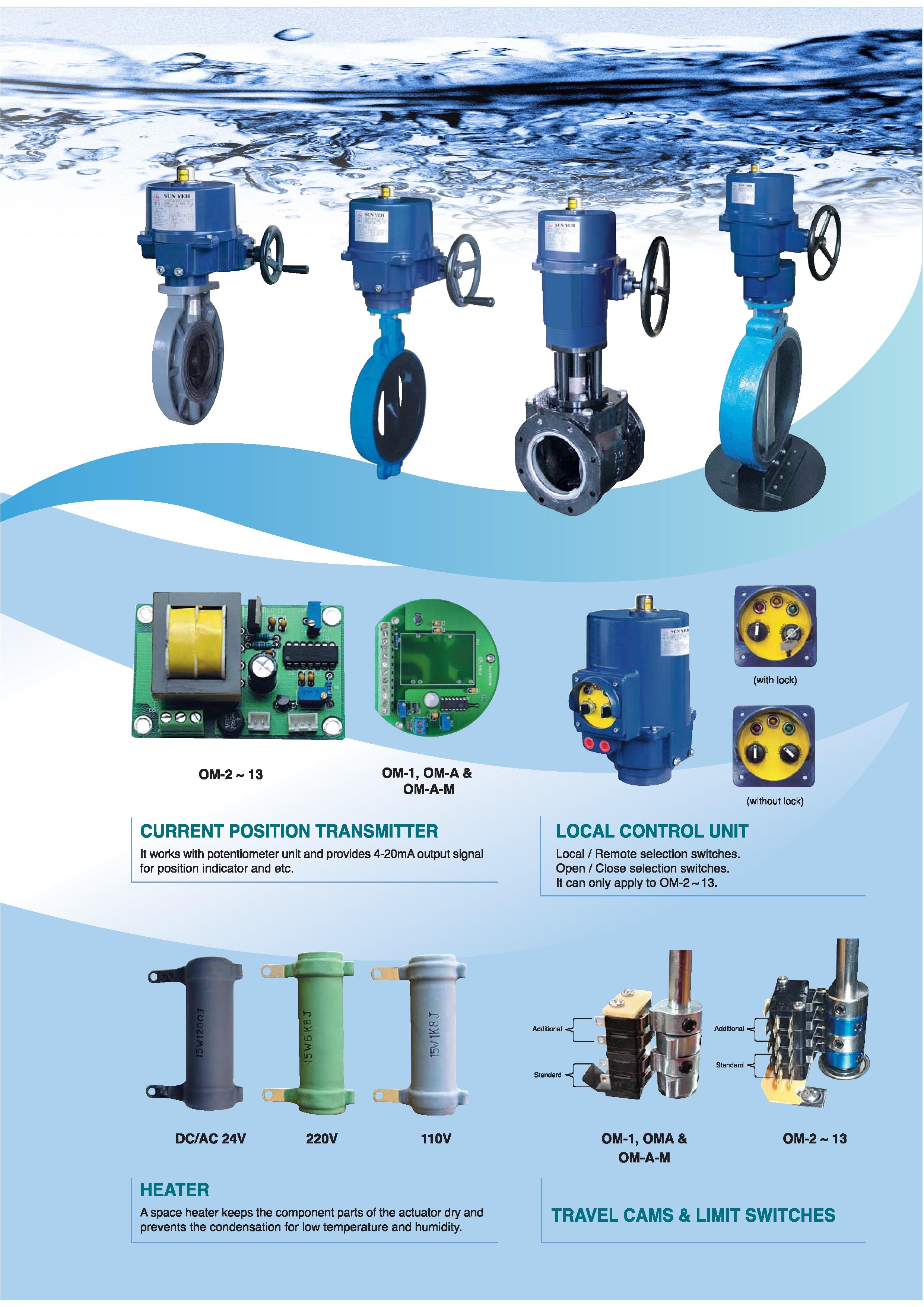SUN YEH ELECTRIC ACTUATOR (หัวขับไฟฟ้า)